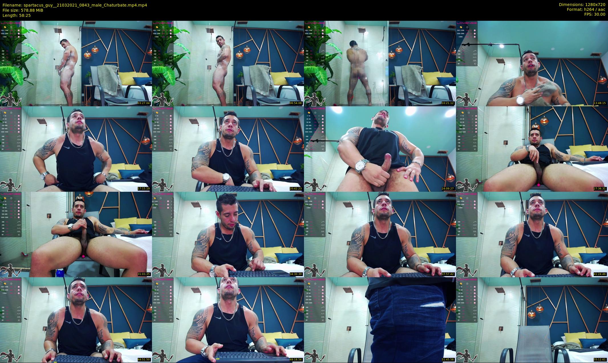 spartacus_guy_ — 59 minute Chaturbate Male stripcam recording, 720p, Mar 21, 2021