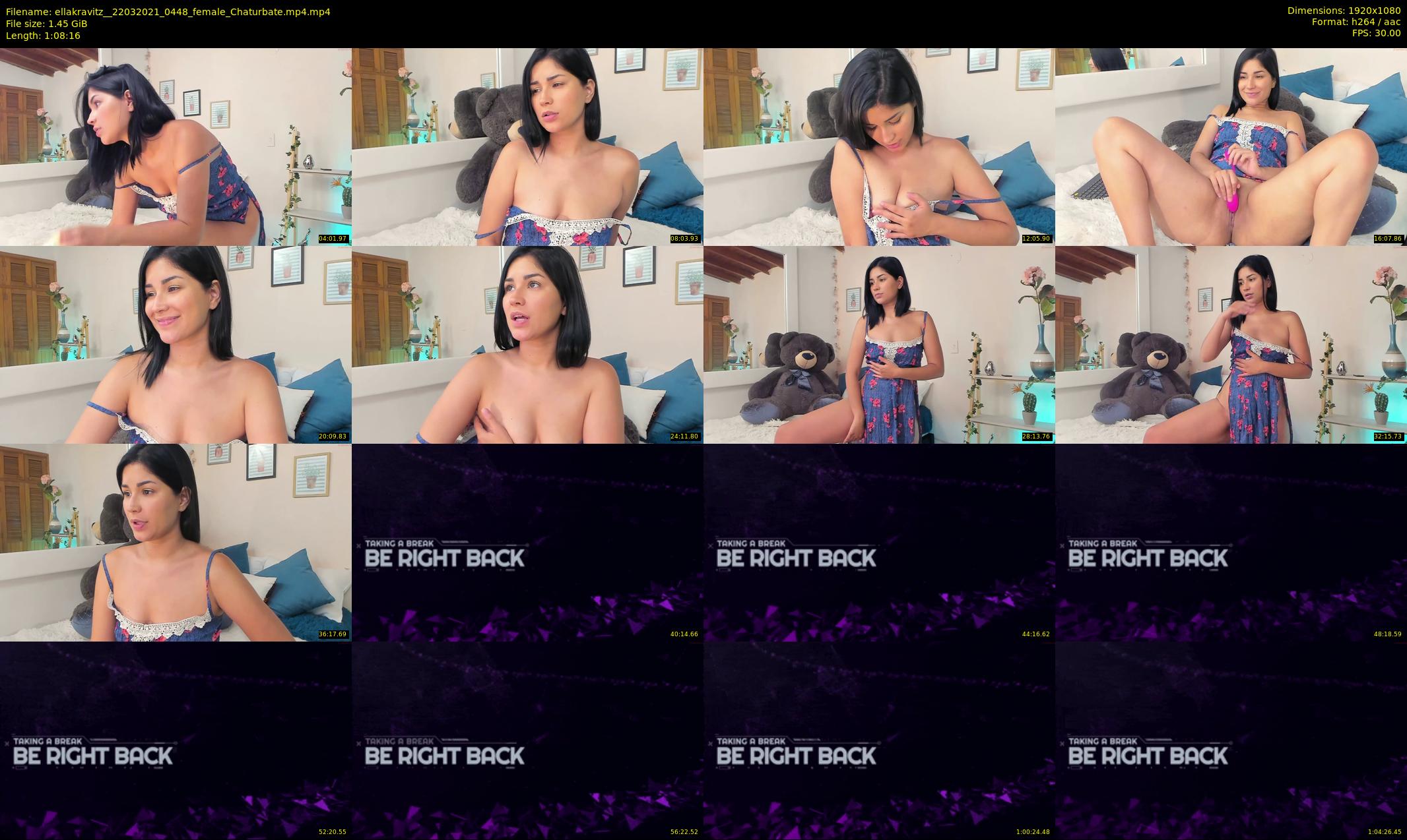 ellakravitz_ — 69 minute Chaturbate Female stripcam recording, 1080p, Mar 22, 2021
