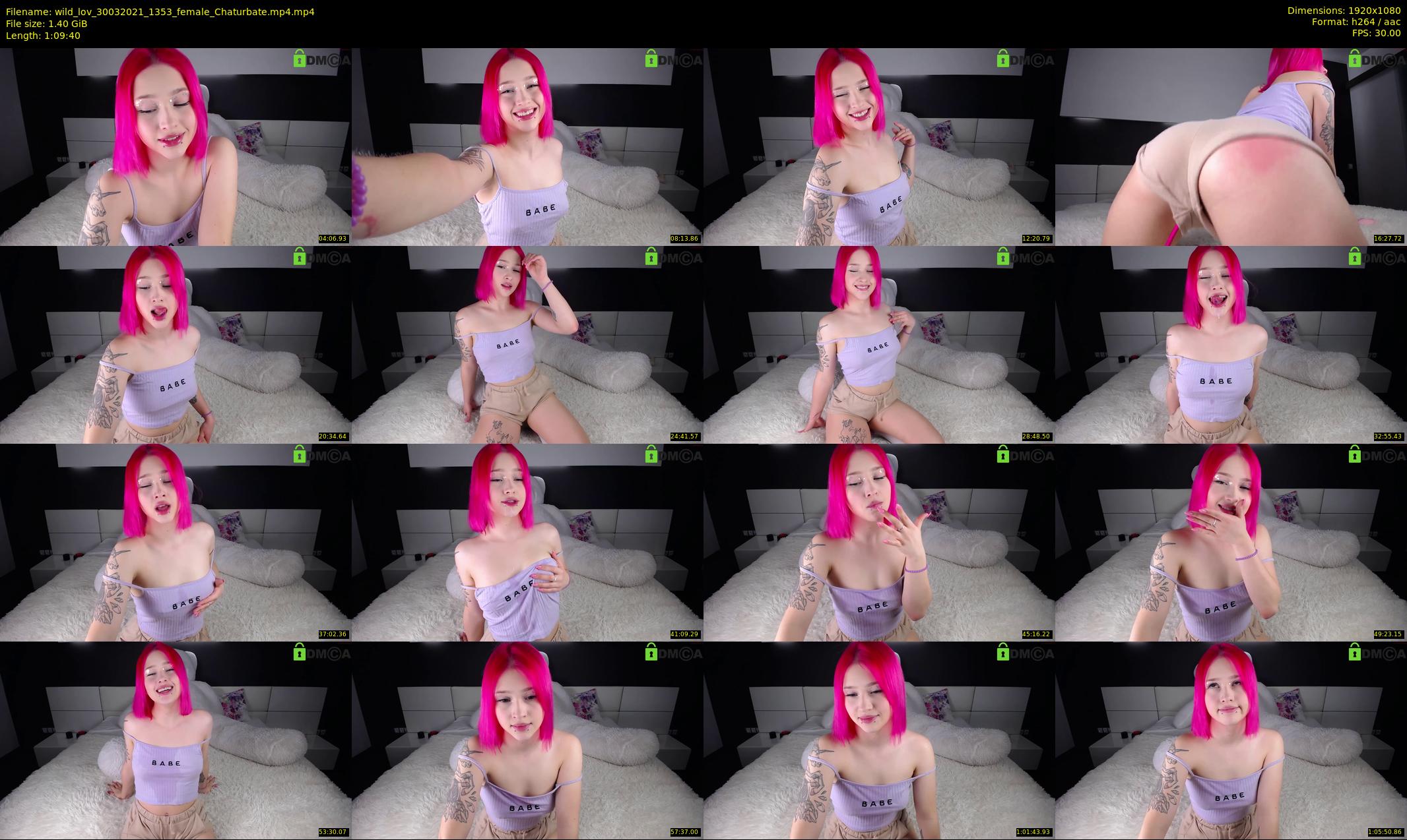 wild_lov — 70 minute Chaturbate Female stripcam recording, 1080p, Mar 30, 2021