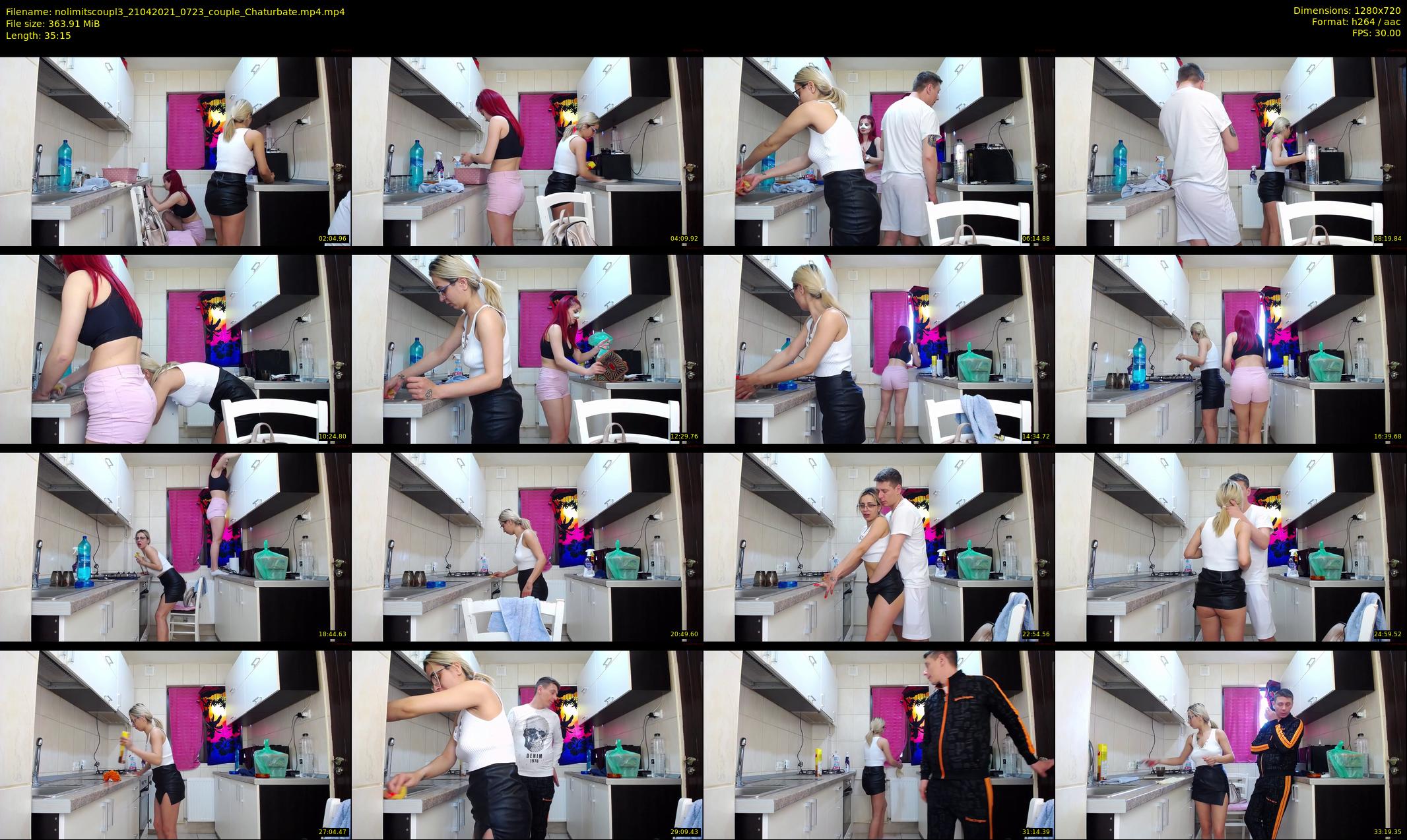nolimitscoupl3 — 36 minute Chaturbate Couple stripcam recording, 720p, Apr 21, 2021