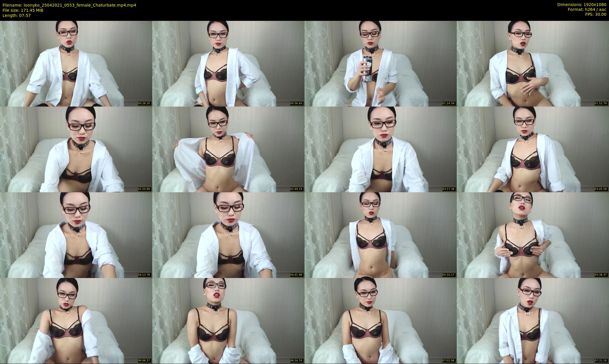 loonyko — 8 minute Chaturbate Female stripcam recording, 1080p, Apr 25, 2021