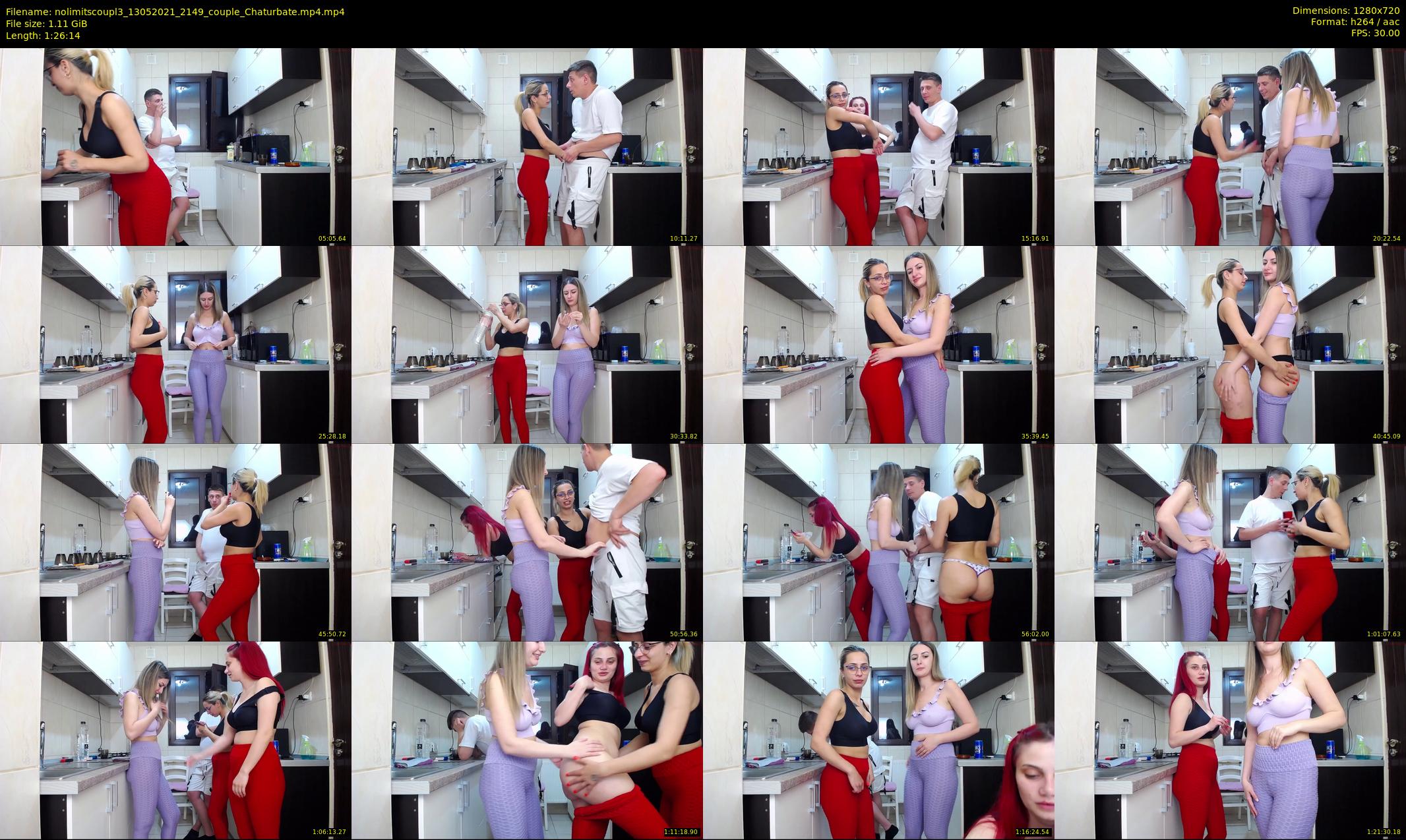 nolimitscoupl3 — 87 minute Chaturbate Couple stripcam recording, 720p, May 13, 2021