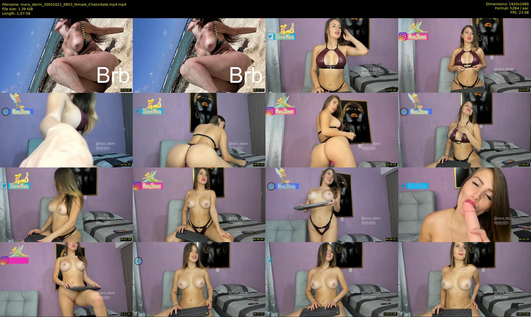 mara_storm — 68 minute Chaturbate Female stripcam recording, 1080p, May 20, 2021