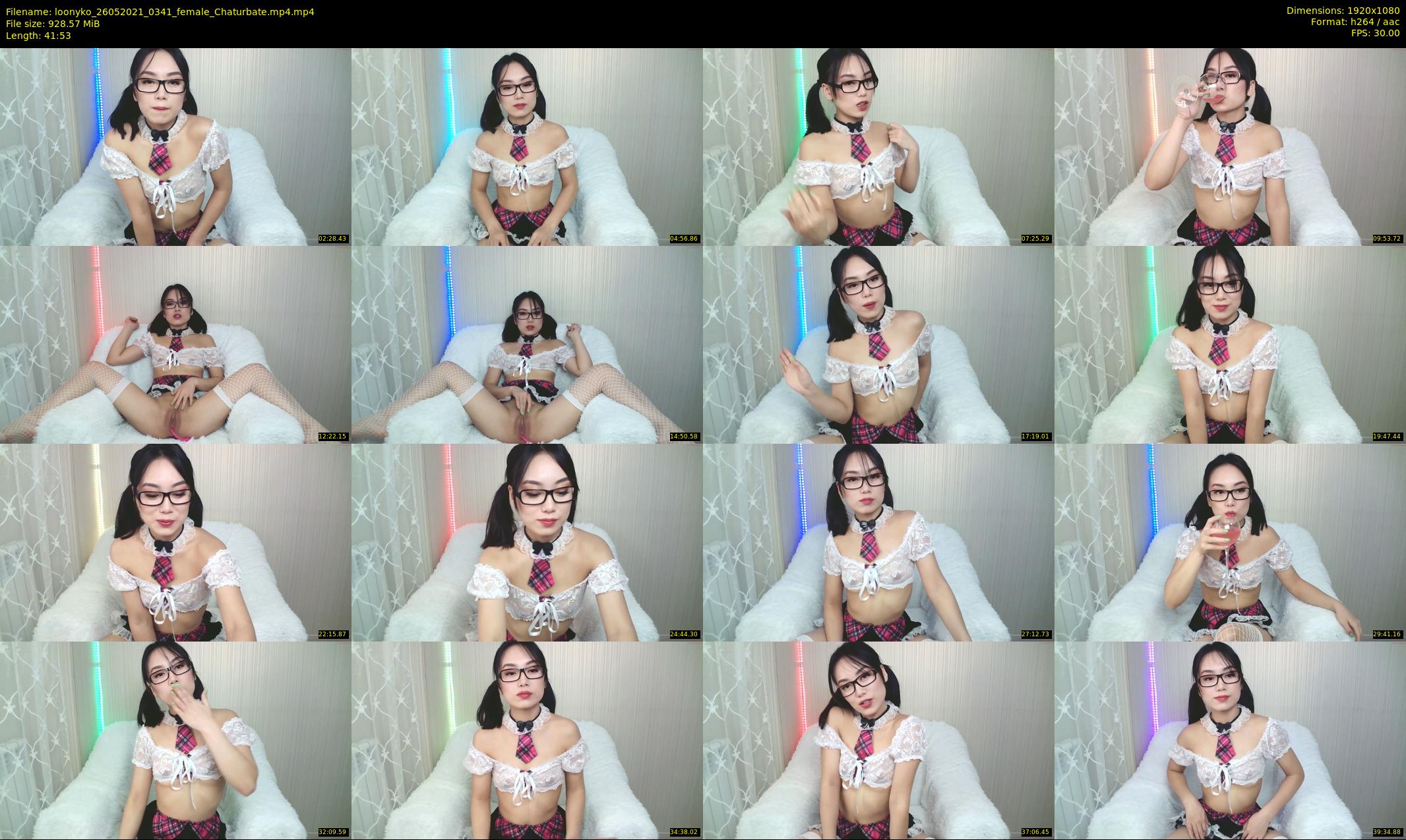 loonyko — 42 minute Chaturbate Female stripcam recording, 1080p, May 26, 2021