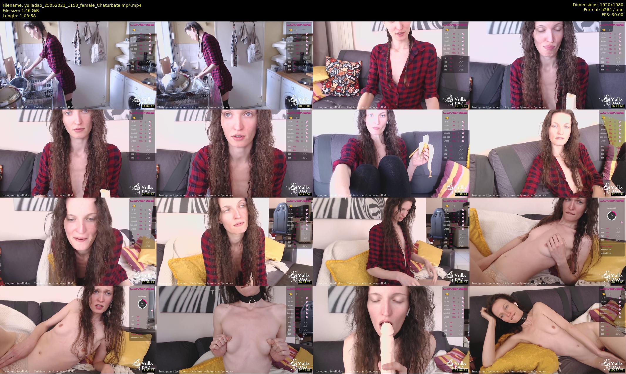 yulladao — 69 minute Chaturbate Female stripcam recording, 1080p, May 25, 2021