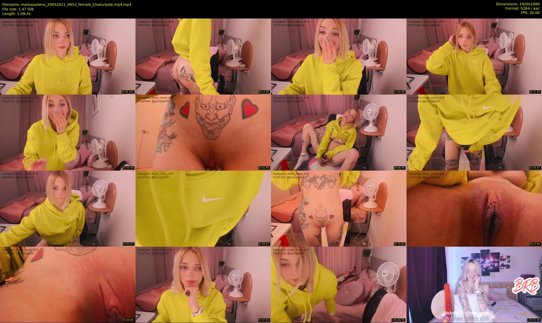 melissaallens — 70 minute Chaturbate Female stripcam recording, 1080p, May 29, 2021
