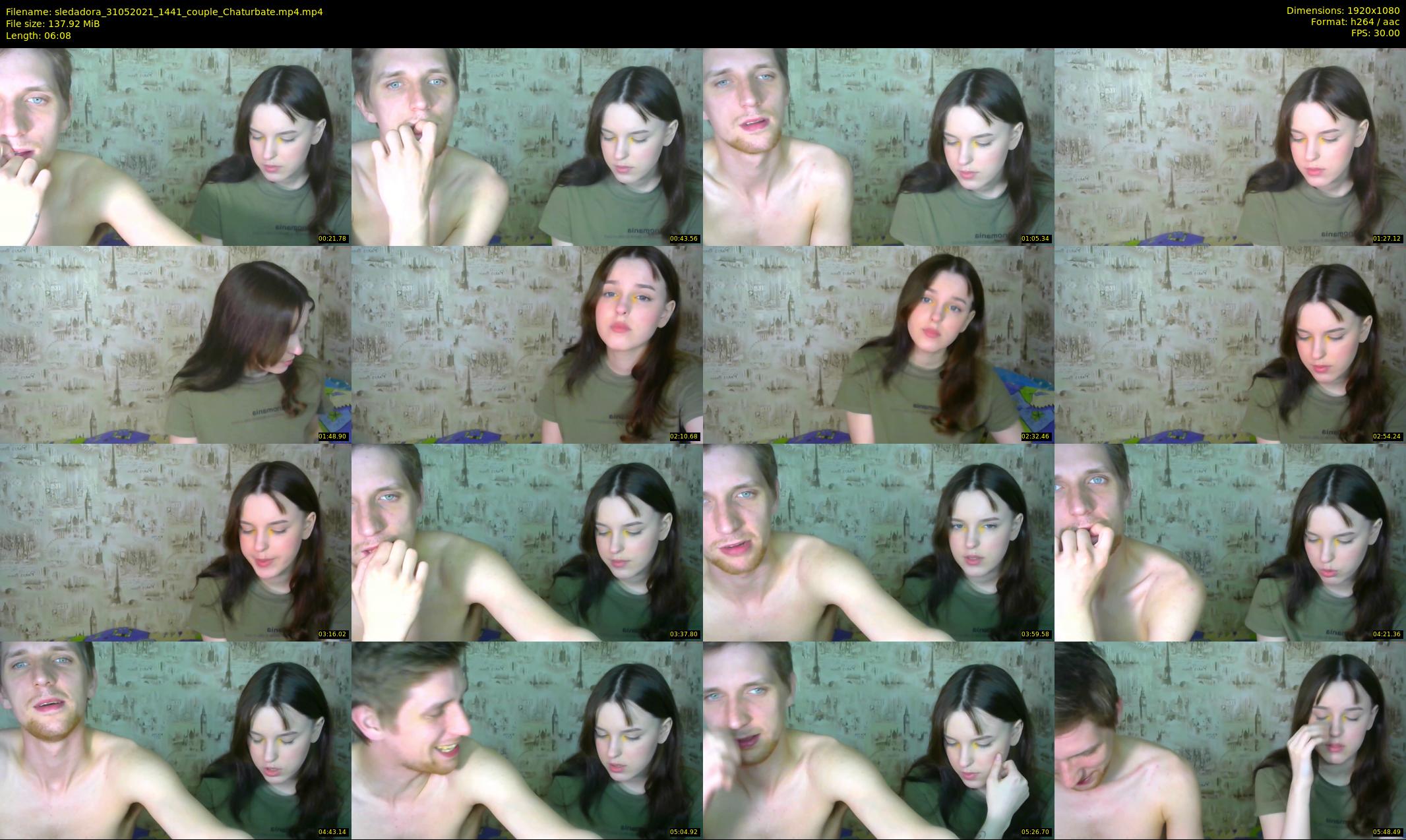 sledadora — 7 minute Chaturbate Couple stripcam recording, 1080p, May 31, 2021