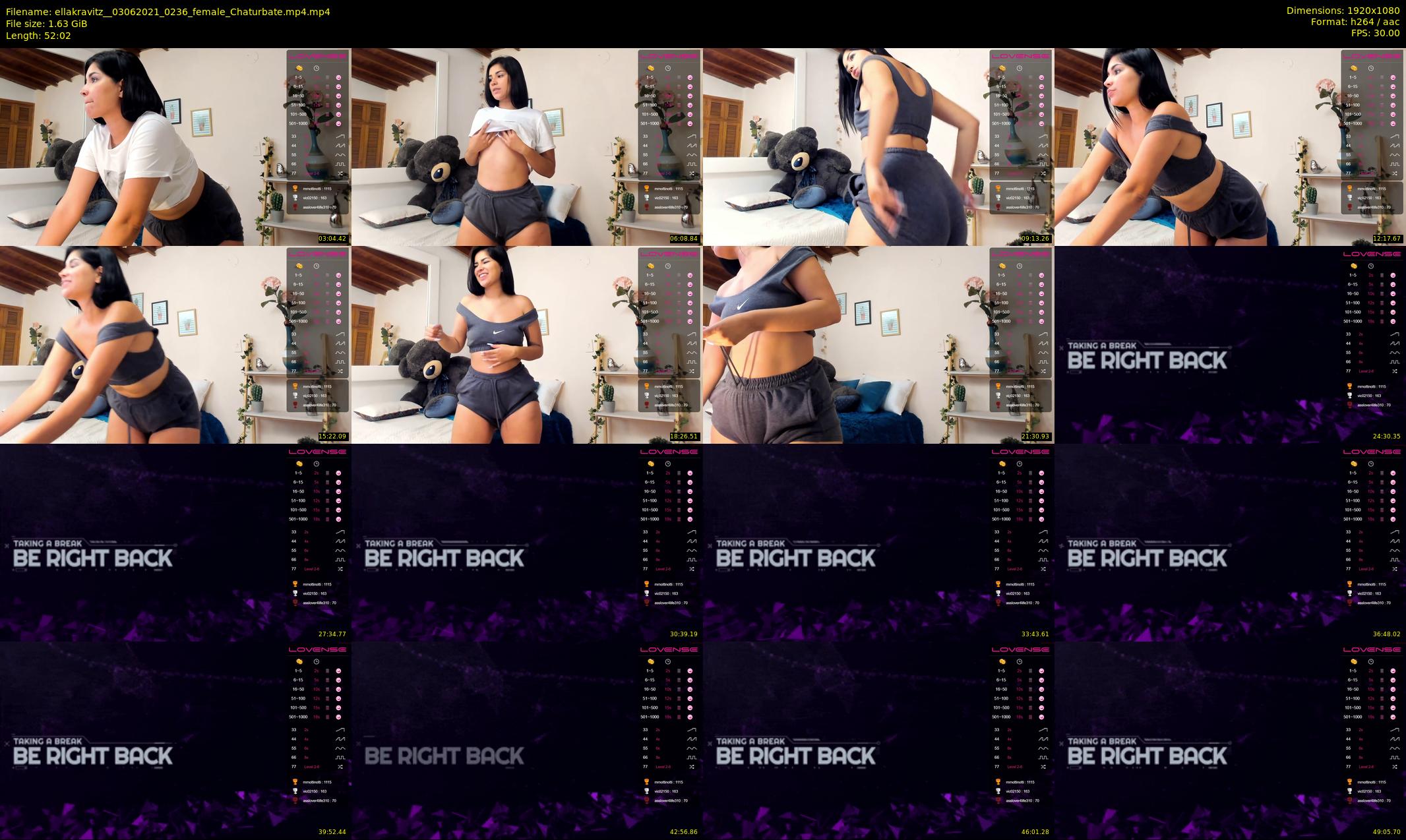 ellakravitz_ — 53 minute Chaturbate Female stripcam recording, 1080p, Jun 3, 2021