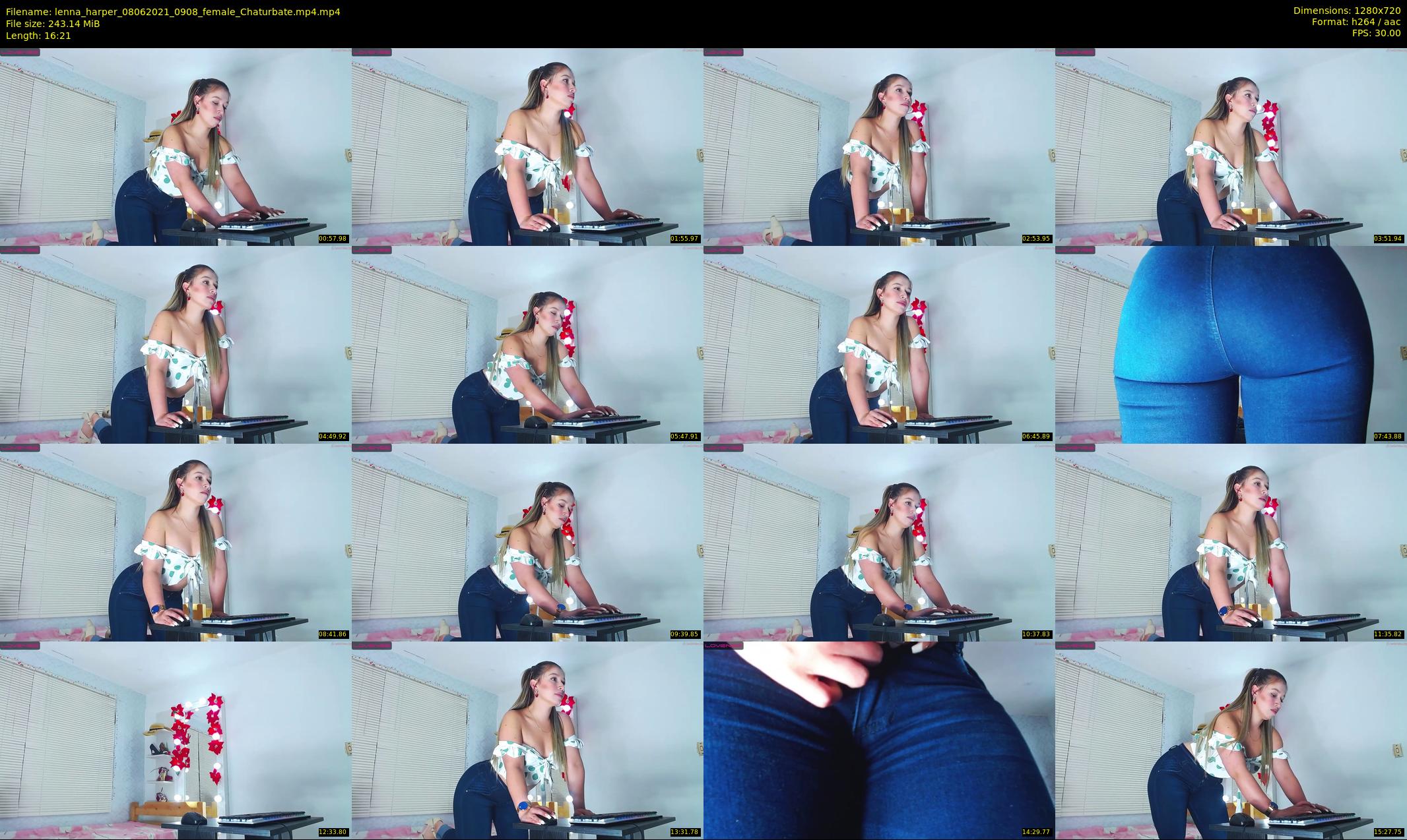 lenna_harper — 17 minute Chaturbate Female stripcam recording, 720p, Jun 8, 2021