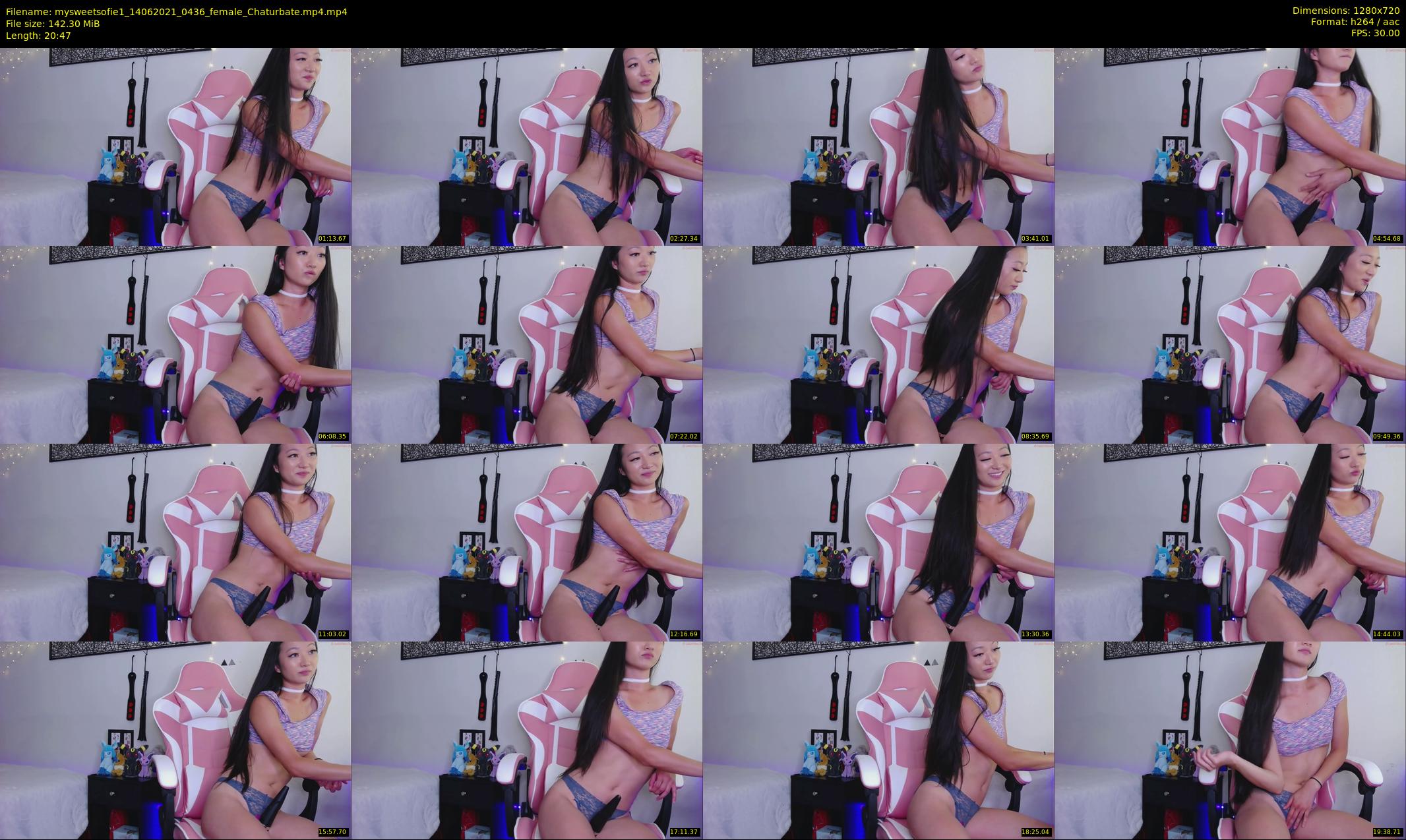 mysweetsofie1 — 21 minute Chaturbate Female stripcam recording, 720p, Jun 14, 2021
