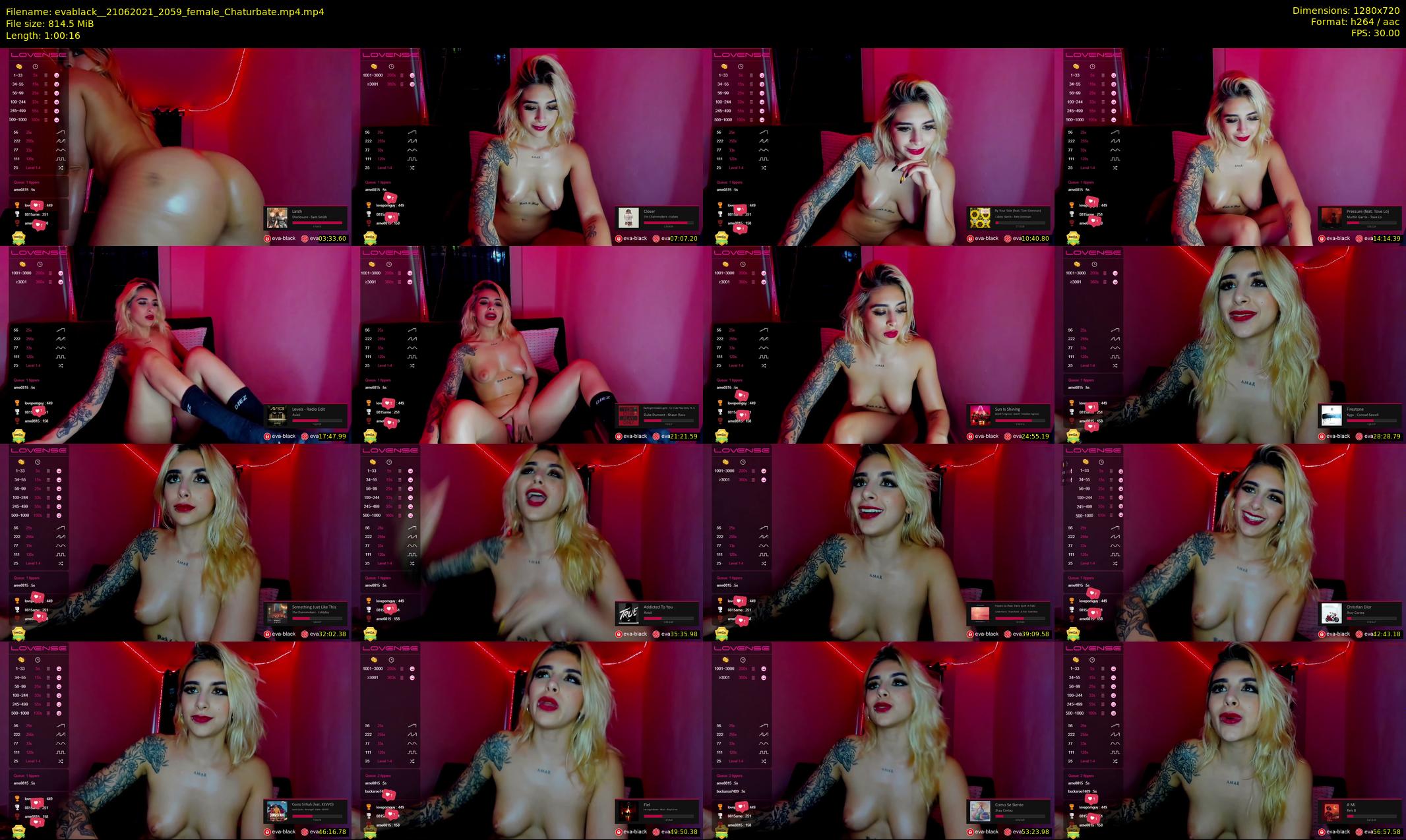 evablack_ — 61 minute Chaturbate Female stripcam recording, 720p, Jun 21, 2021