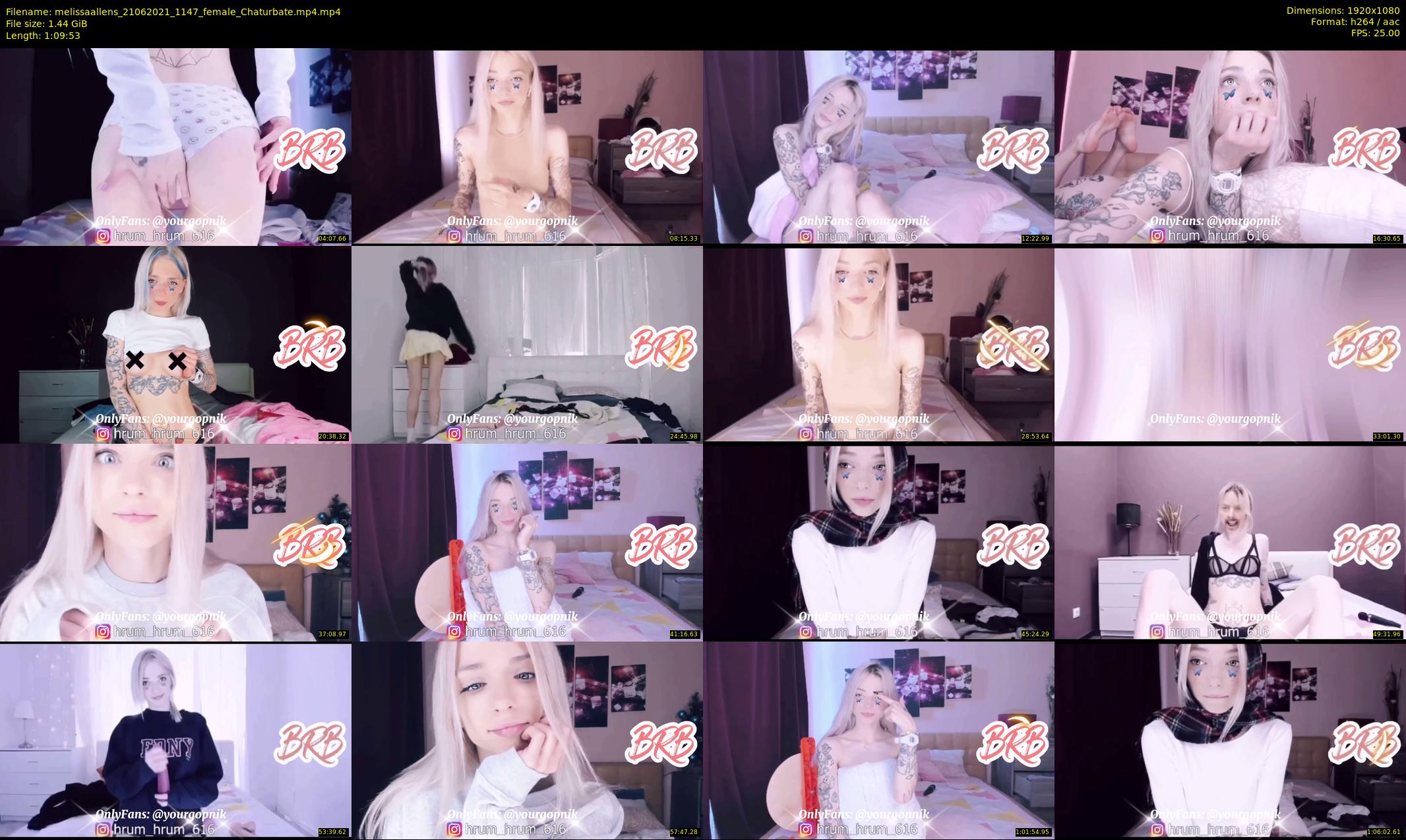 melissaallens — 70 minute Chaturbate Female stripcam recording, 1080p, Jun 21, 2021