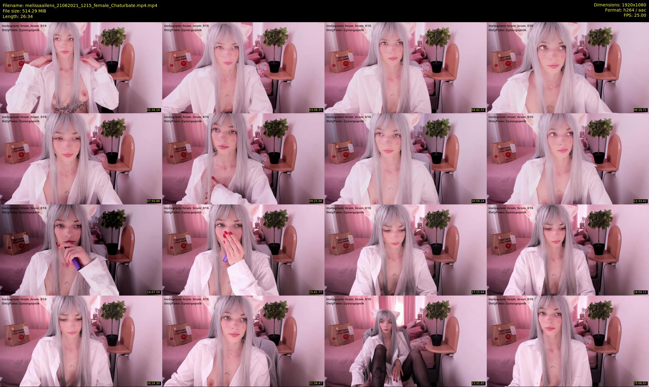 melissaallens — 27 minute Chaturbate Female stripcam recording, 1080p, Jun 21, 2021