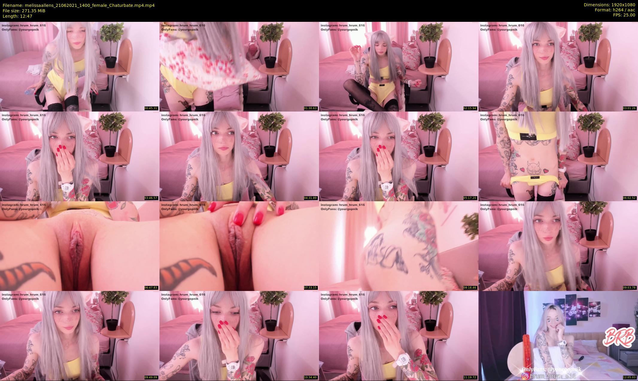 melissaallens — 13 minute Chaturbate Female stripcam recording, 1080p, Jun 21, 2021