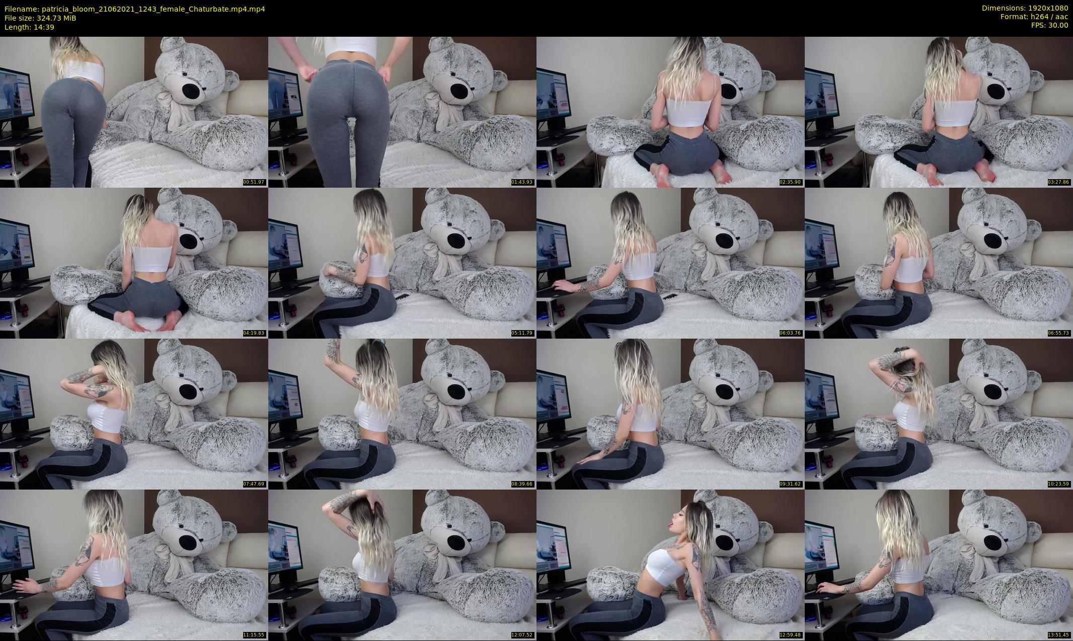 patricia_bloom — 15 minute Chaturbate Female stripcam recording, 1080p, Jun 21, 2021