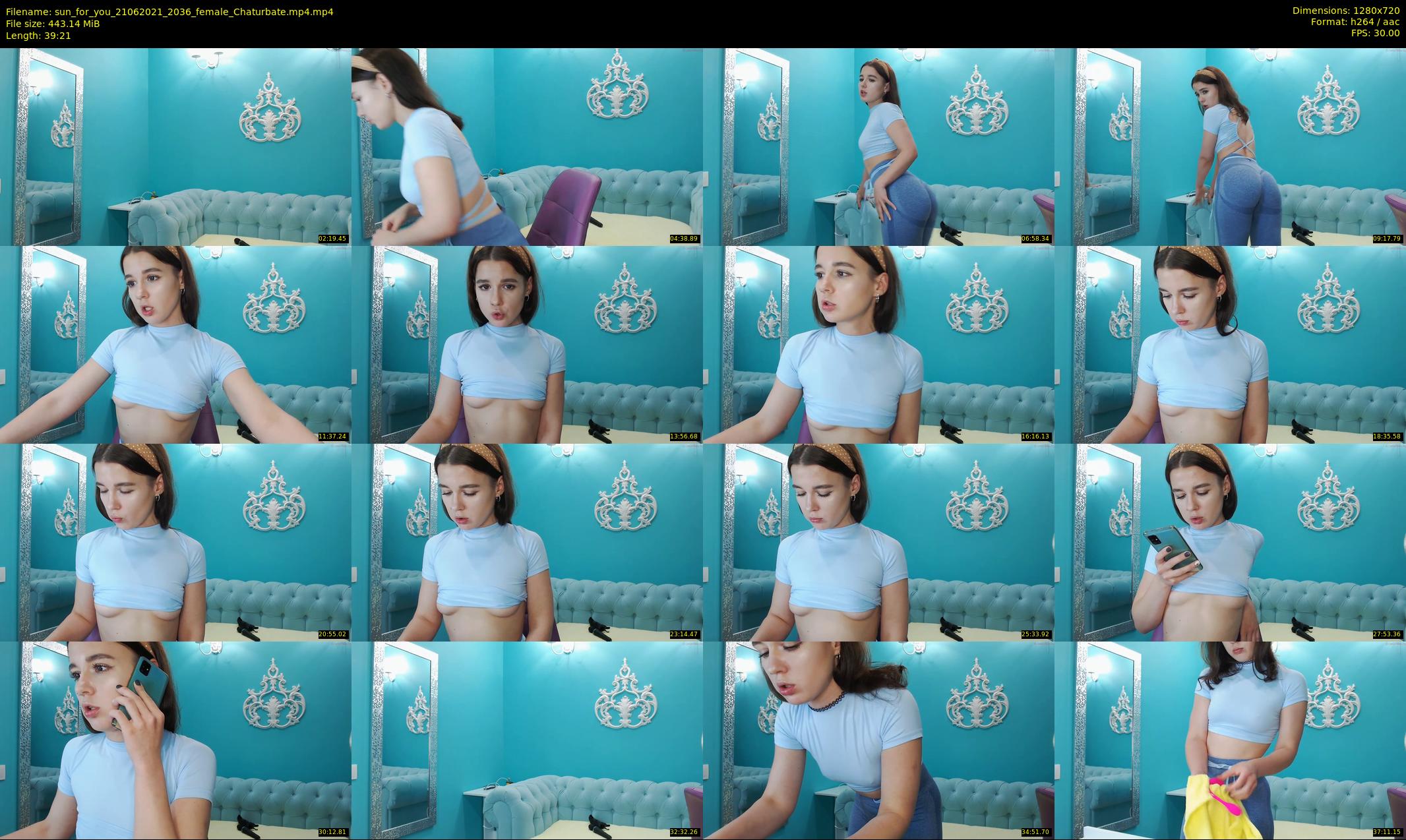 sun_for_you — 40 minute Chaturbate Female stripcam recording, 720p, Jun 21, 2021