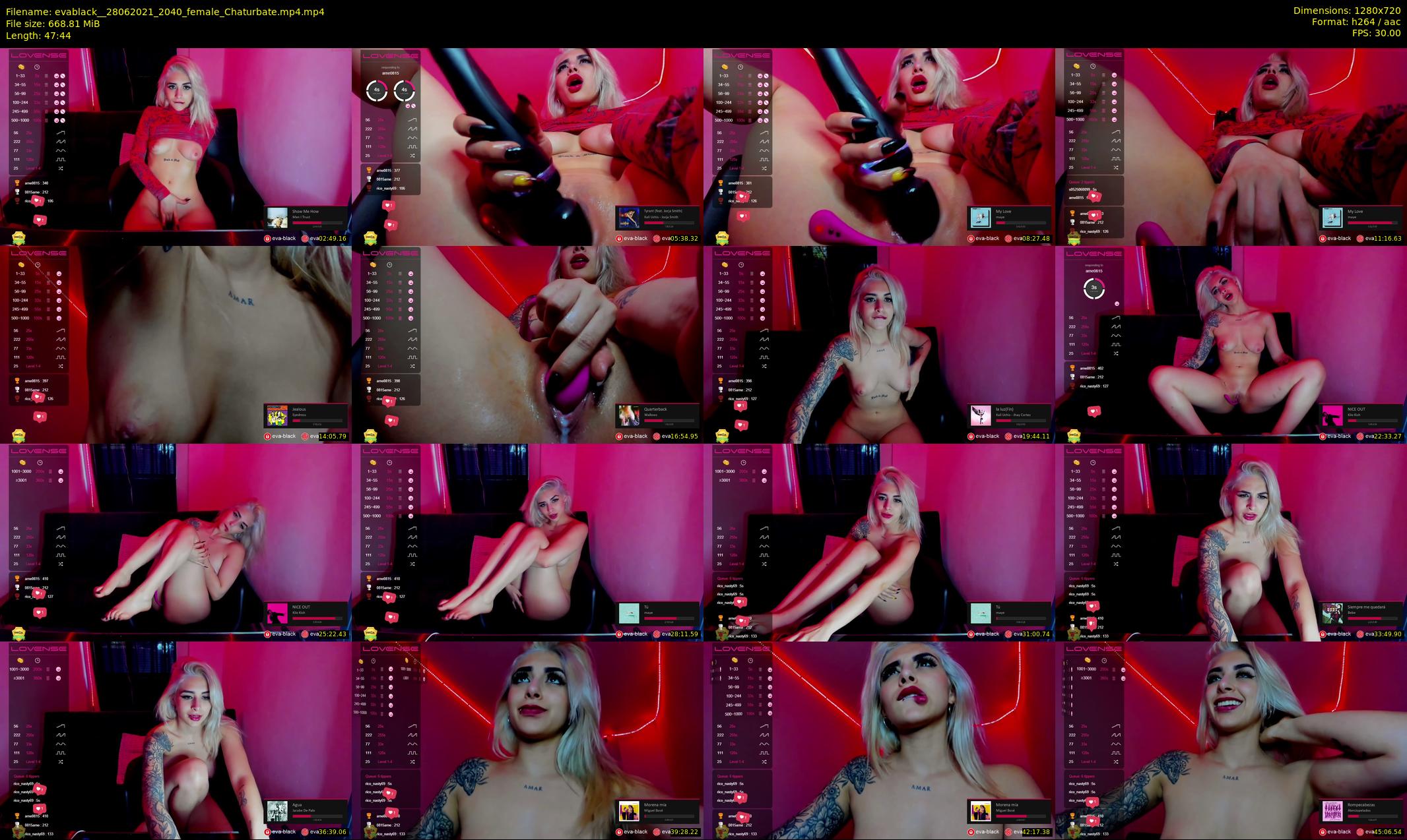 evablack_ — 48 minute Chaturbate Female stripcam recording, 720p, Jun 28, 2021