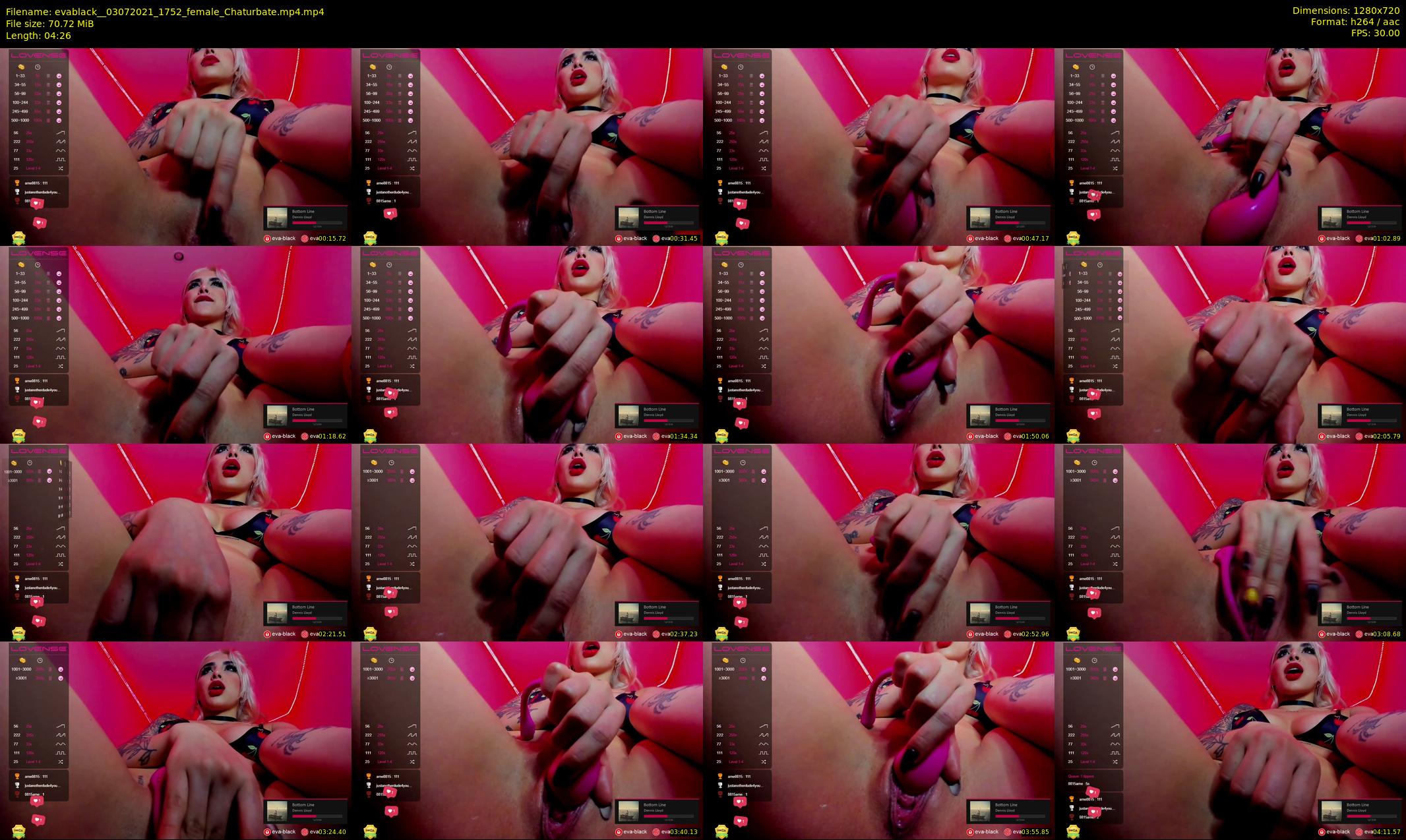 evablack_ — 5 minute Chaturbate Female stripcam recording, 720p, Jul 3, 2021