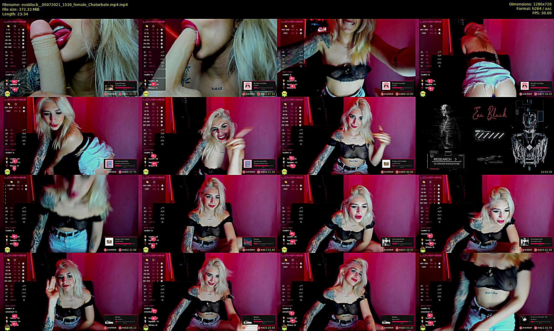 evablack_ — 24 minute Chaturbate Female stripcam recording, 720p, Jul 5, 2021