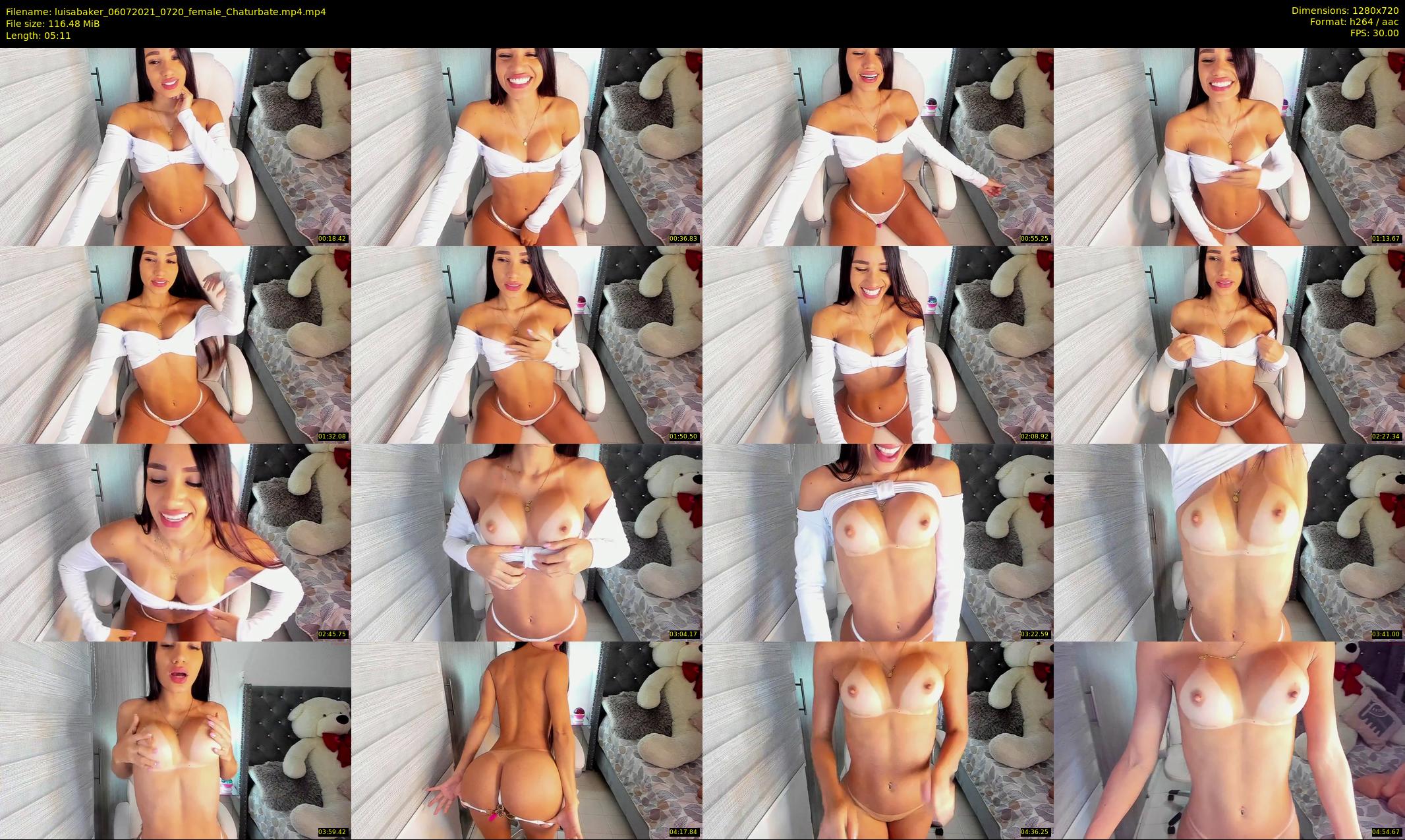 luisabaker — 6 minute Chaturbate Female stripcam recording, 720p, Jul 6, 2021