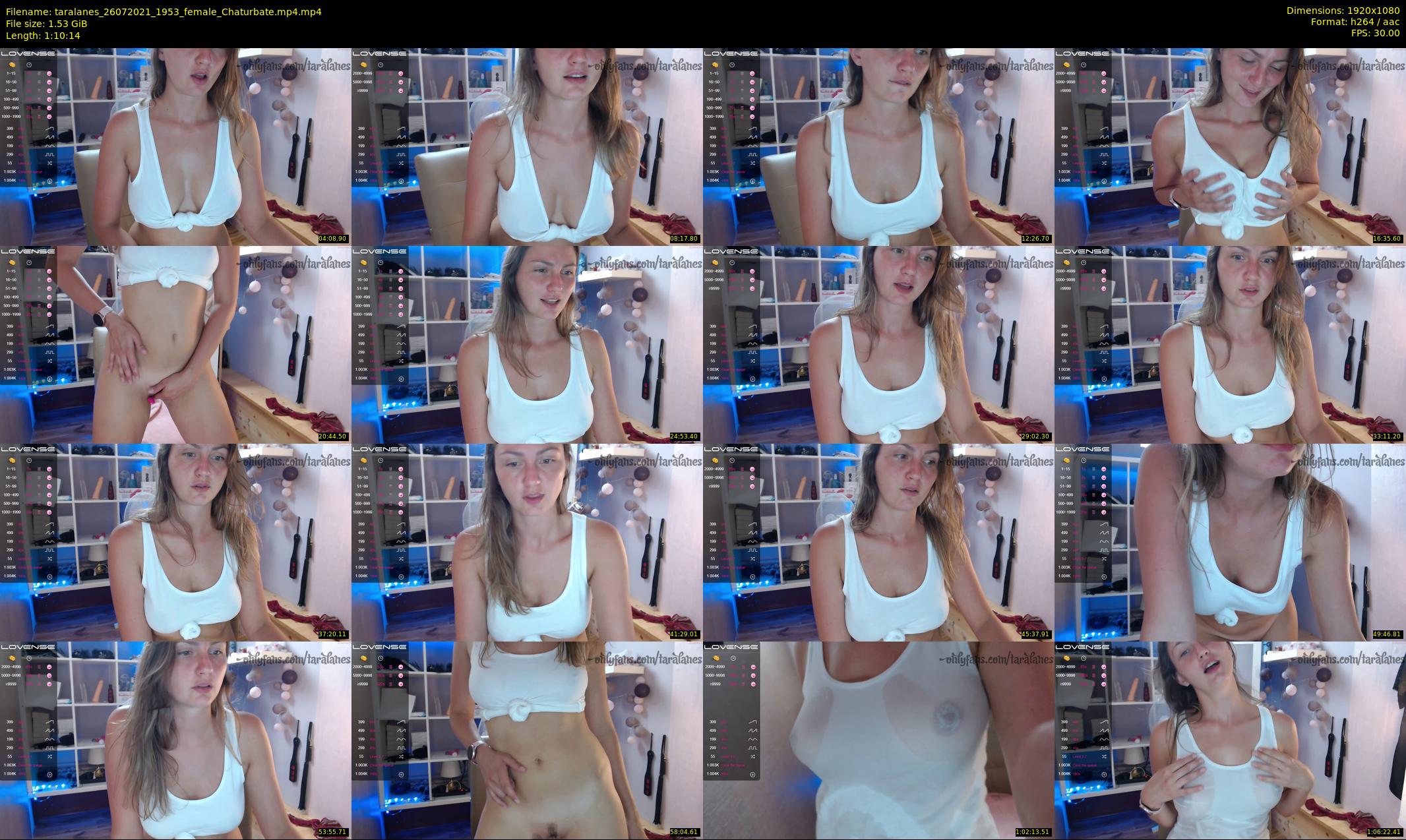 taralanes — 71 minute Chaturbate Female stripcam recording, 1080p, Jul 26, 2021