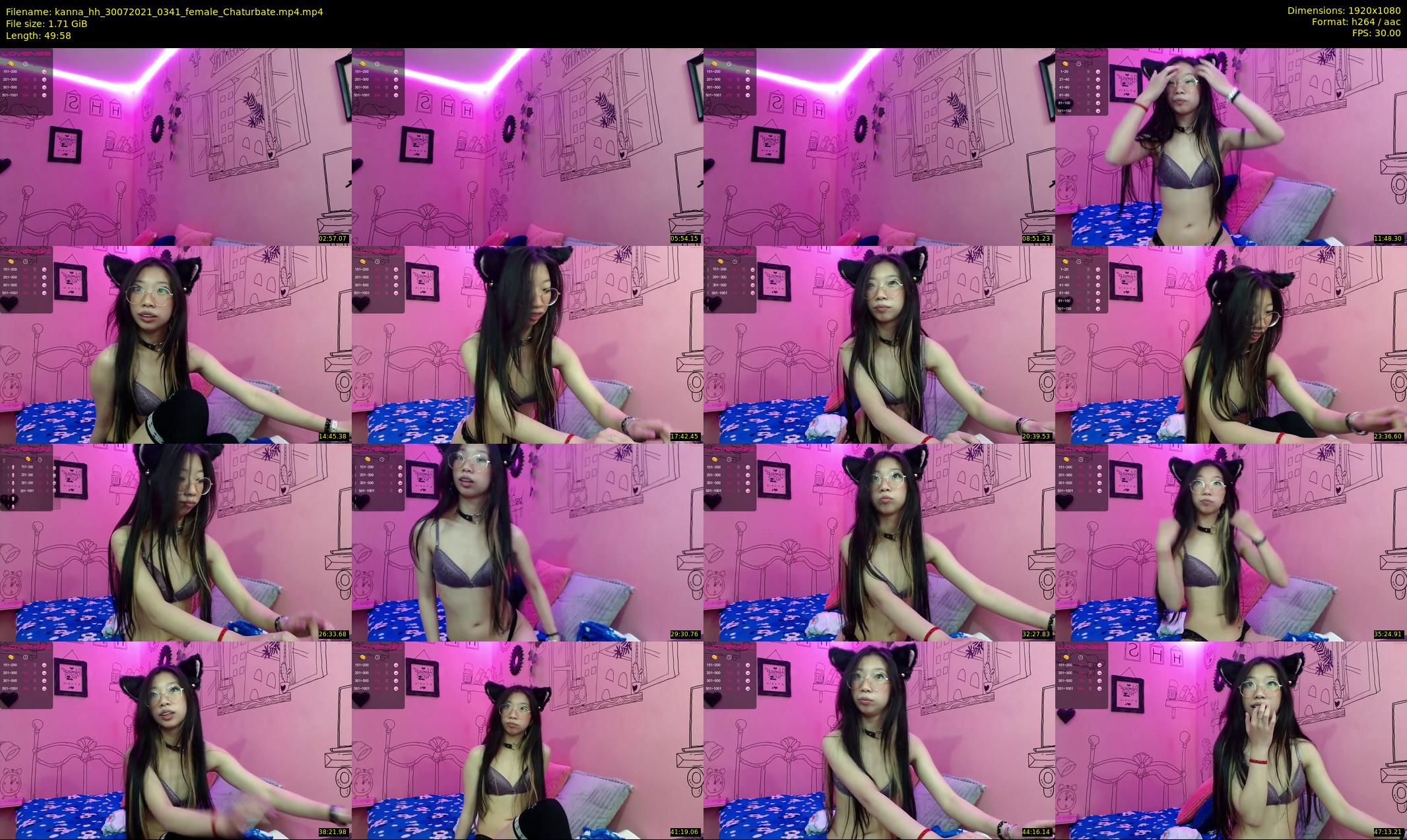 kanna_hh — 50 minute Chaturbate Female stripcam recording, 1080p, Jul 30, 2021