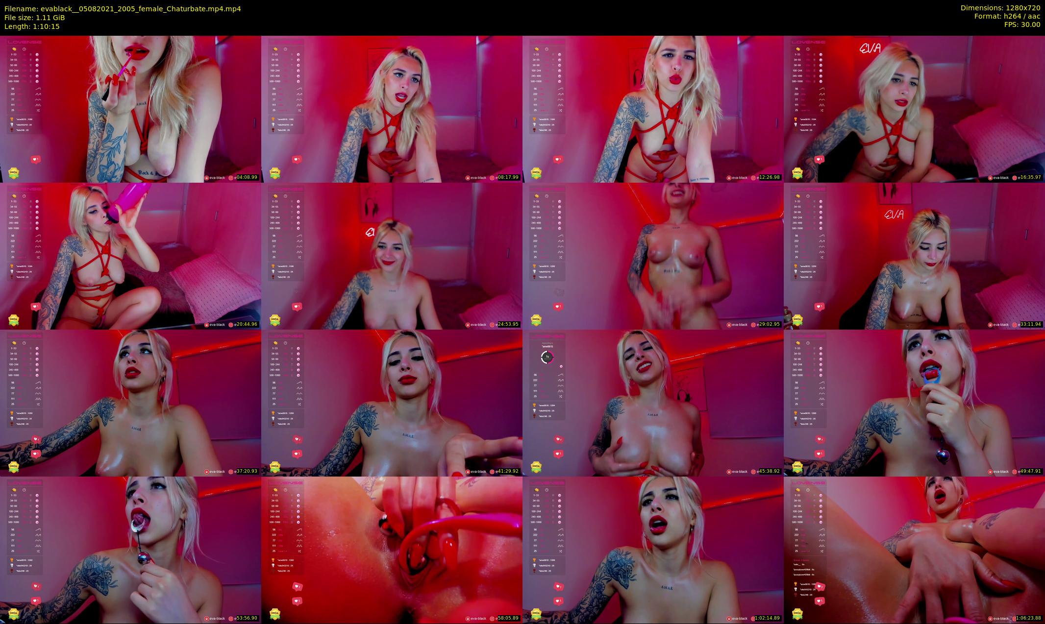 evablack_ — 71 minute Chaturbate Female stripcam recording, 720p, Aug 5, 2021