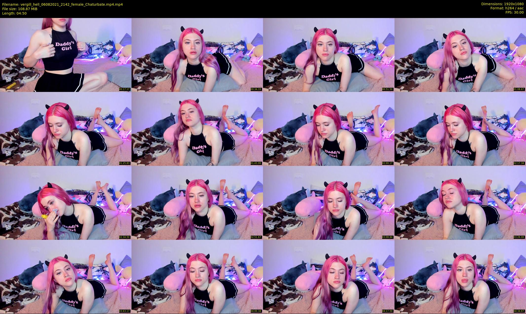 vergill_hell — 5 minute Chaturbate Female stripcam recording, 1080p, Aug 6, 2021