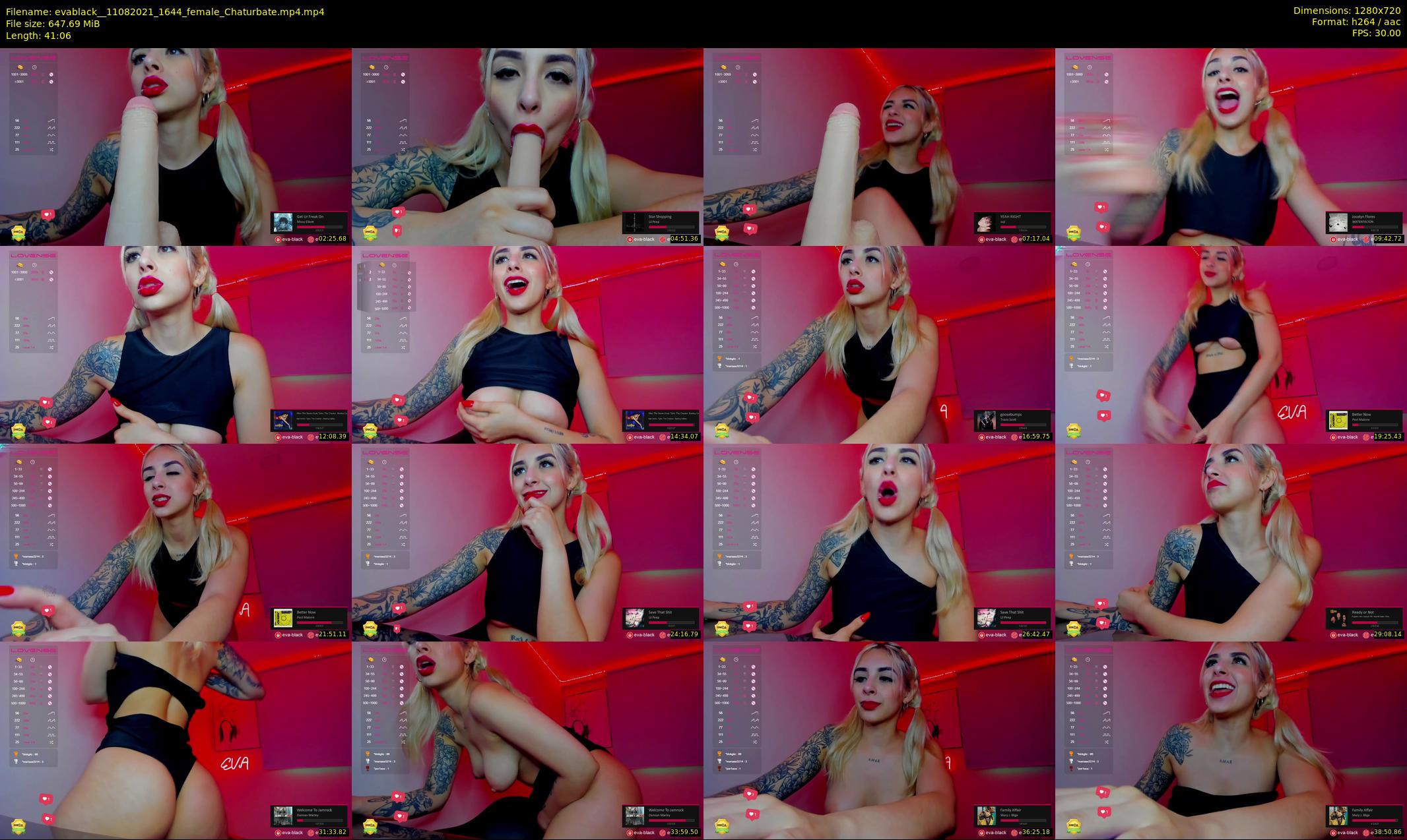 evablack_ — 42 minute Chaturbate Female stripcam recording, 720p, Aug 11, 2021