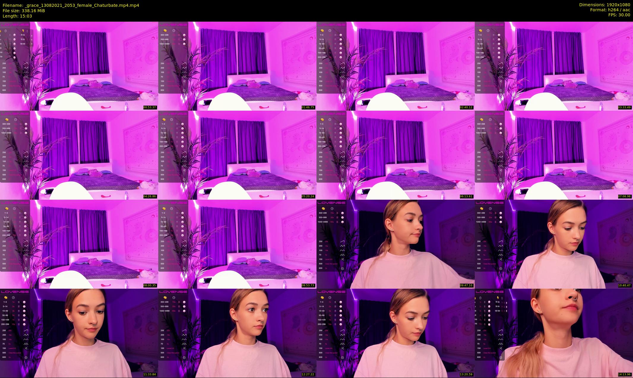 _grace — 16 minute Chaturbate Female stripcam recording, 1080p, Aug 13, 2021