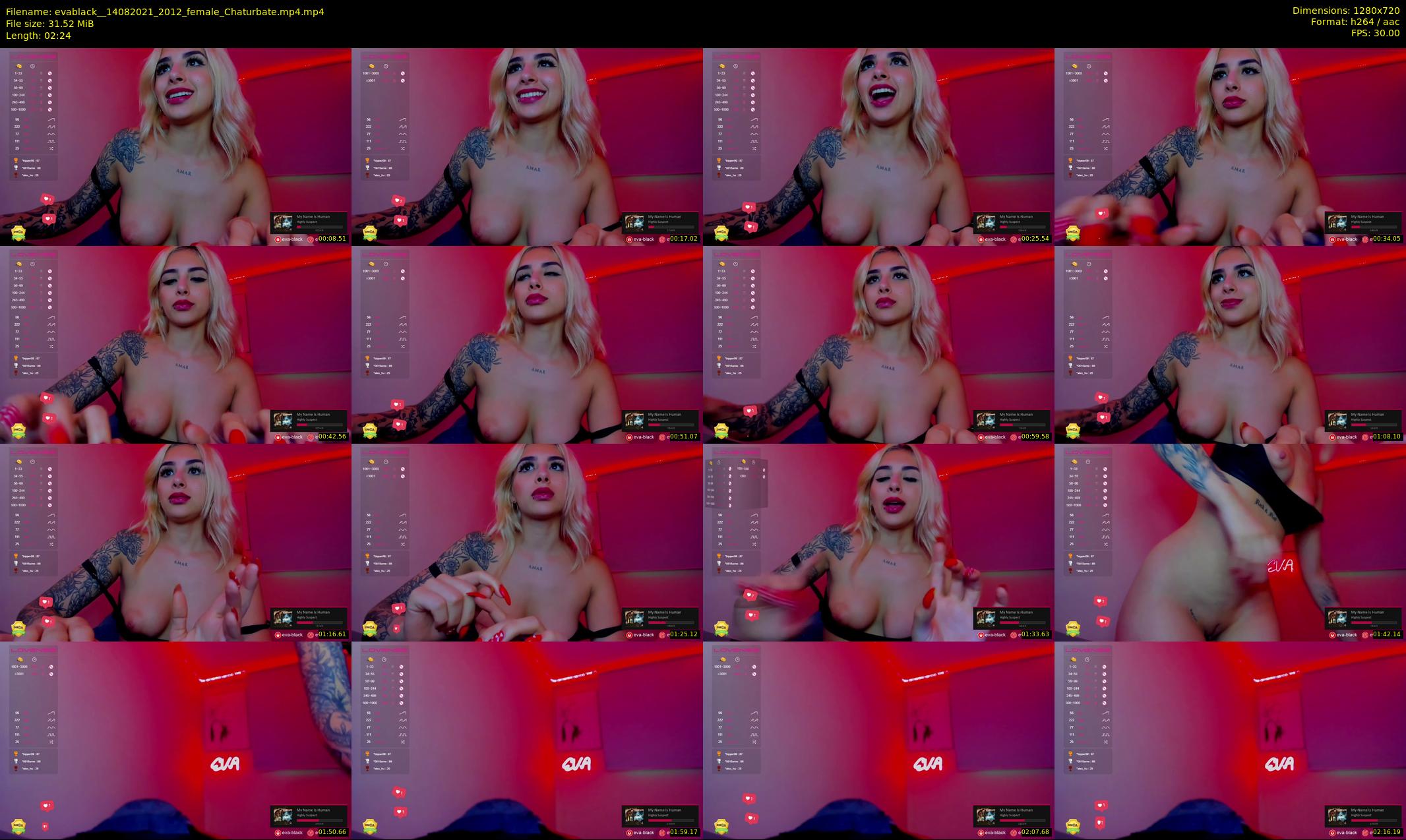 evablack_ — 3 minute Chaturbate Female stripcam recording, 720p, Aug 14, 2021