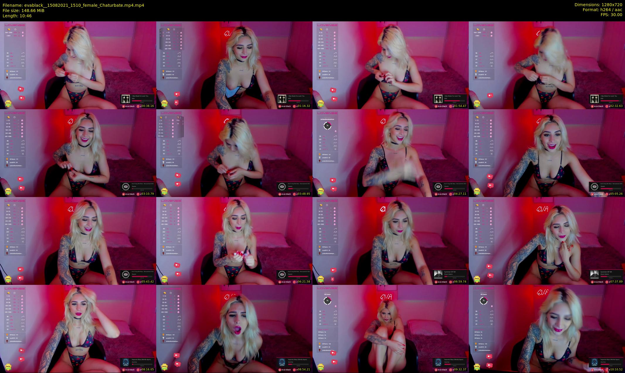 evablack_ — 11 minute Chaturbate Female stripcam recording, 720p, Aug 15, 2021