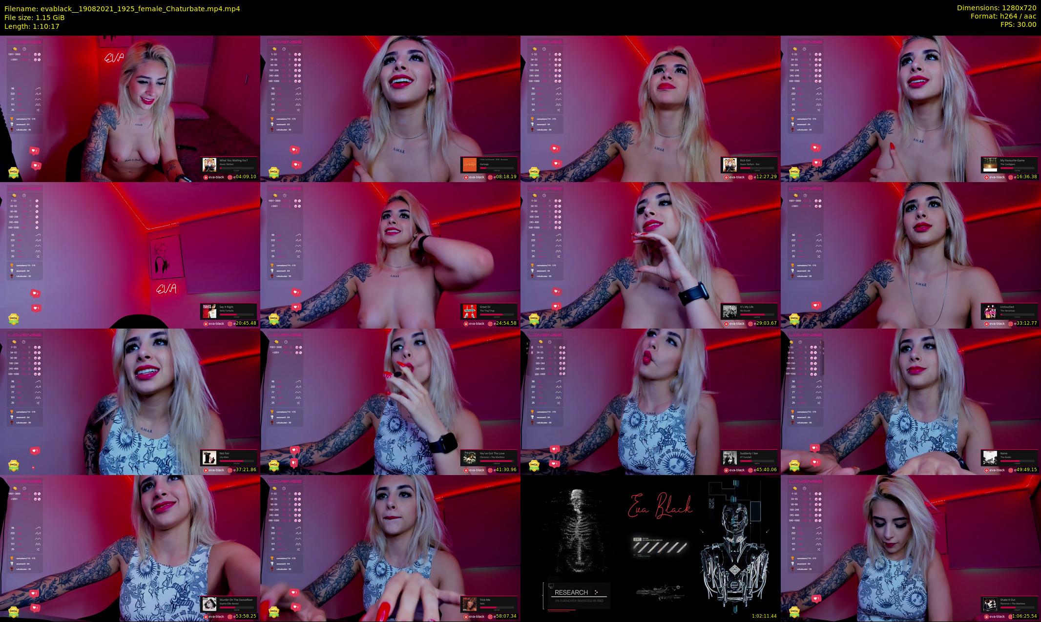 evablack_ — 71 minute Chaturbate Female stripcam recording, 720p, Aug 19, 2021