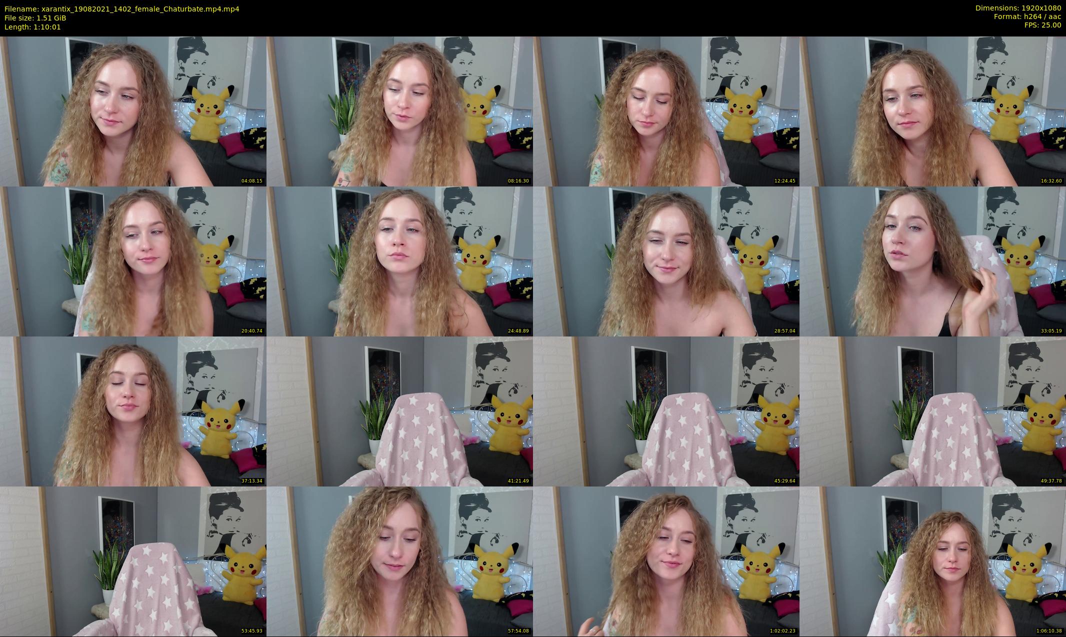 xarantix — 71 minute Chaturbate Female stripcam recording, 1080p, Aug 19, 2021