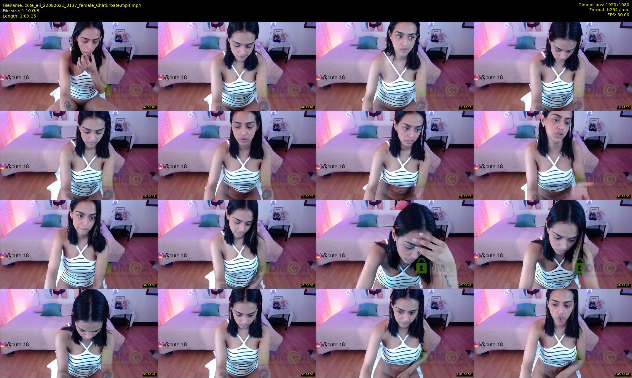 cute_eli — 70 minute Chaturbate Female stripcam recording, 1080p, Aug 22, 2021
