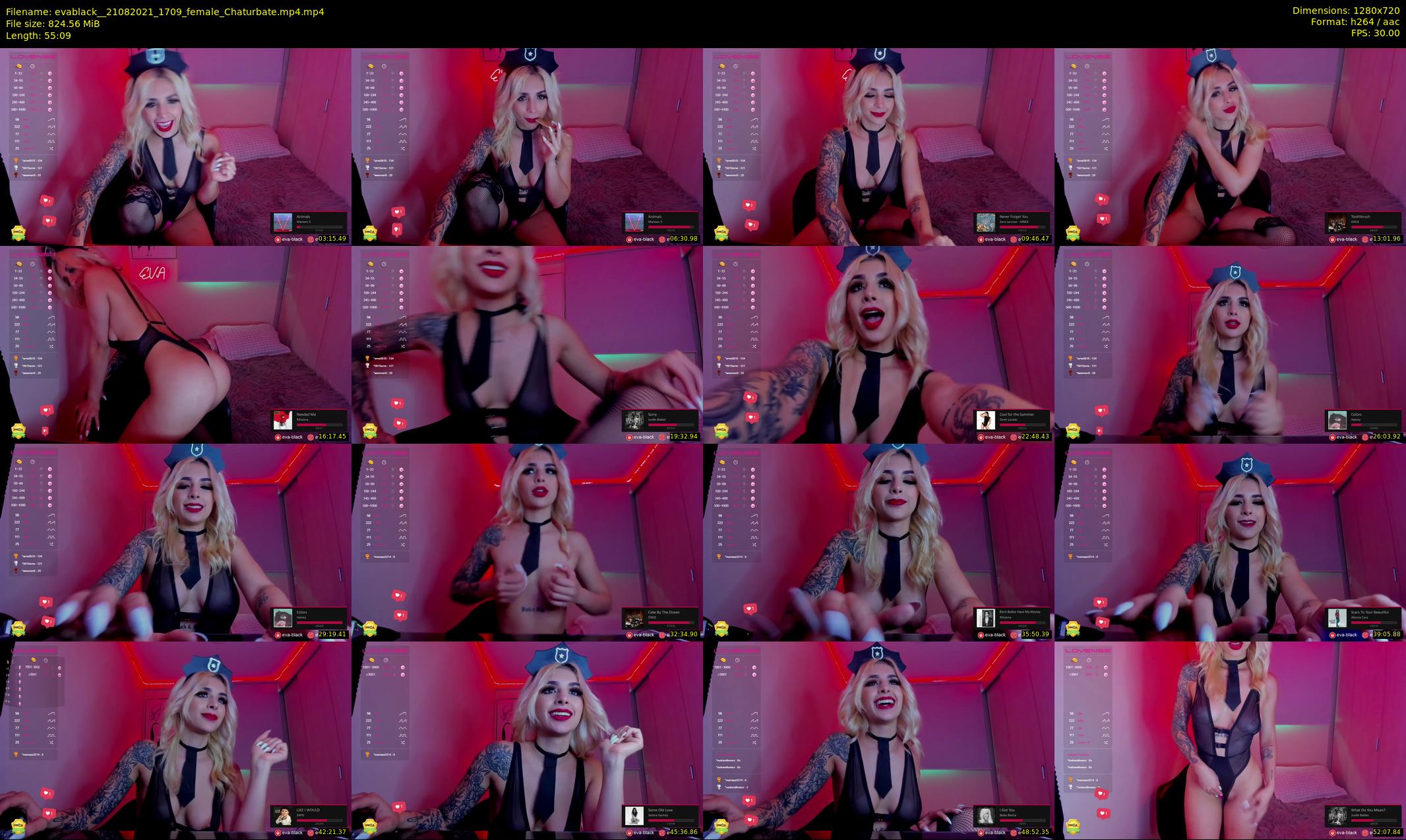 evablack_ — 56 minute Chaturbate Female stripcam recording, 720p, Aug 21, 2021