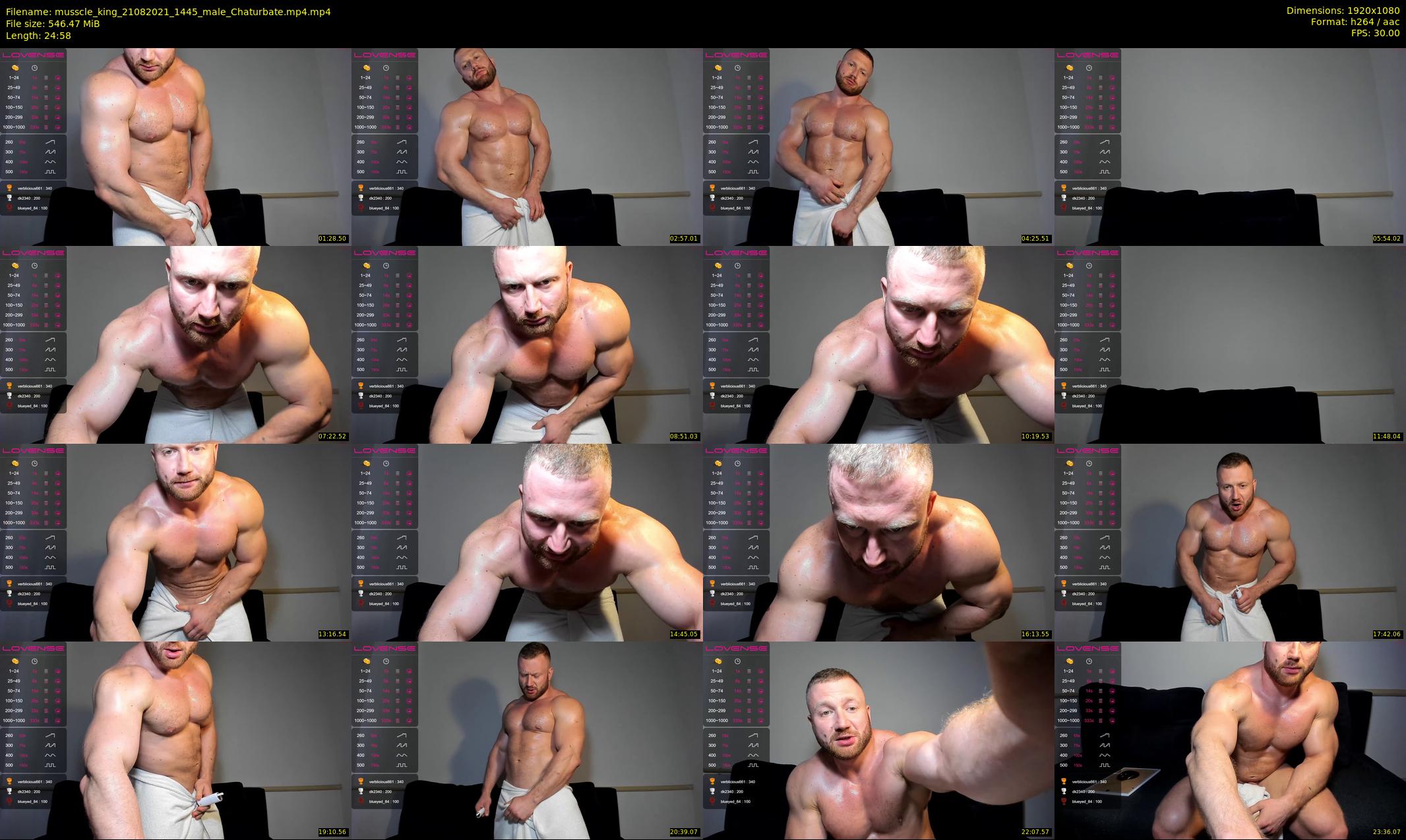 musscle_king — 25 minute Chaturbate Male stripcam recording, 1080p, Aug 21, 2021