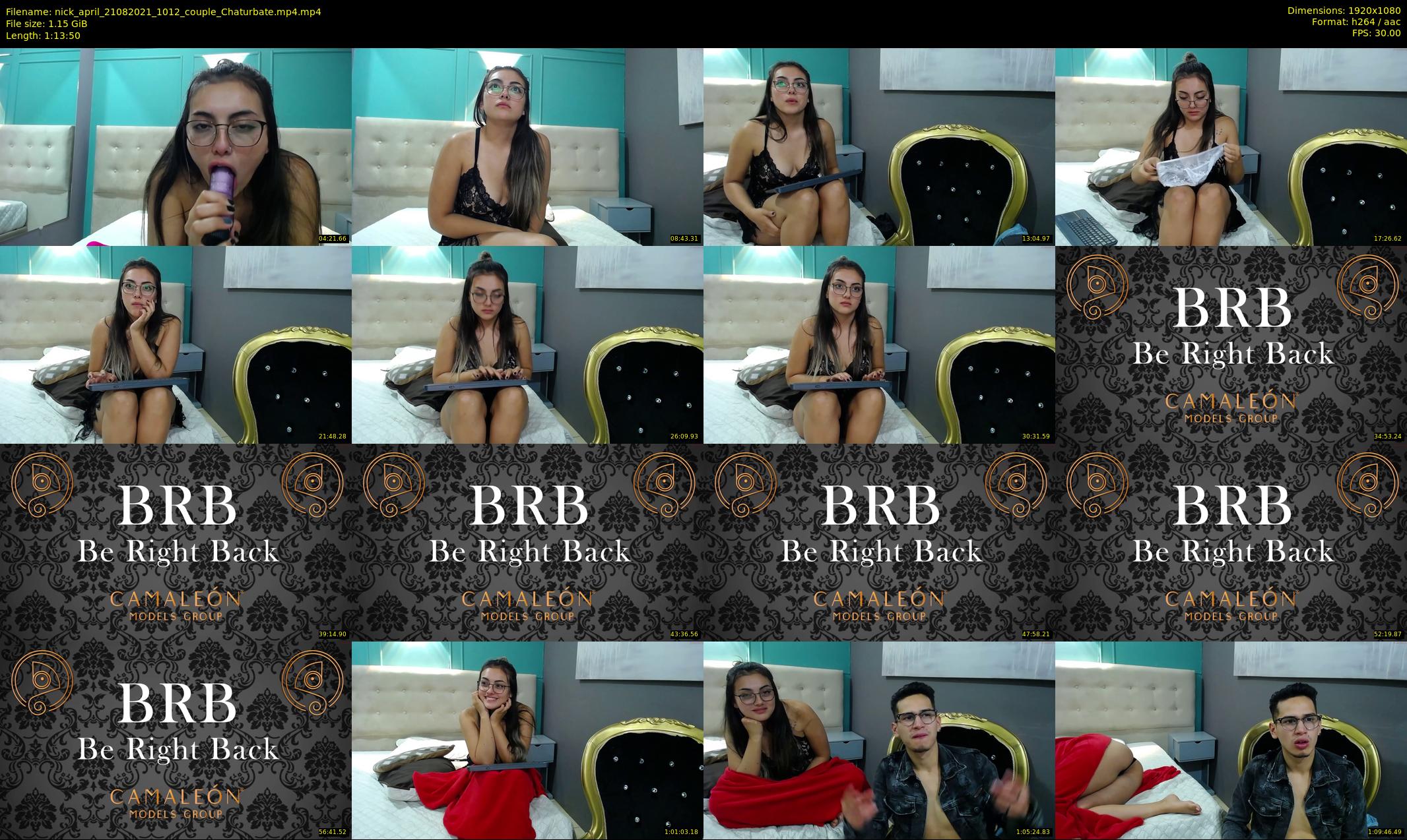 nick_april — 74 minute Chaturbate Couple stripcam recording, 1080p, Aug 21, 2021