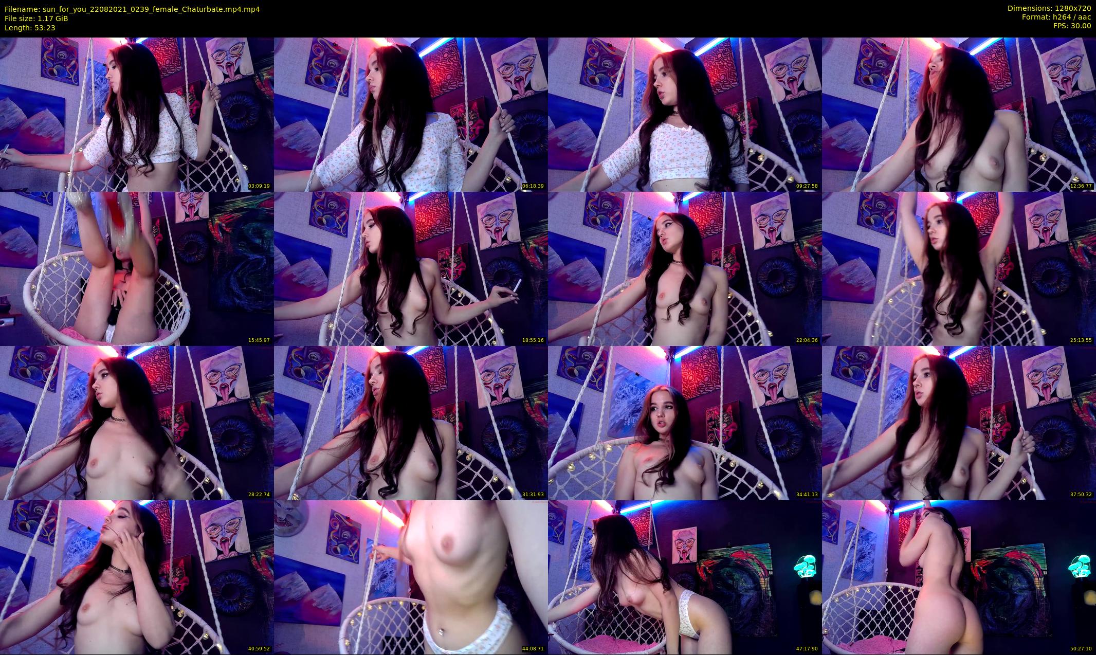 sun_for_you — 54 minute Chaturbate Female stripcam recording, 720p, Aug 22, 2021