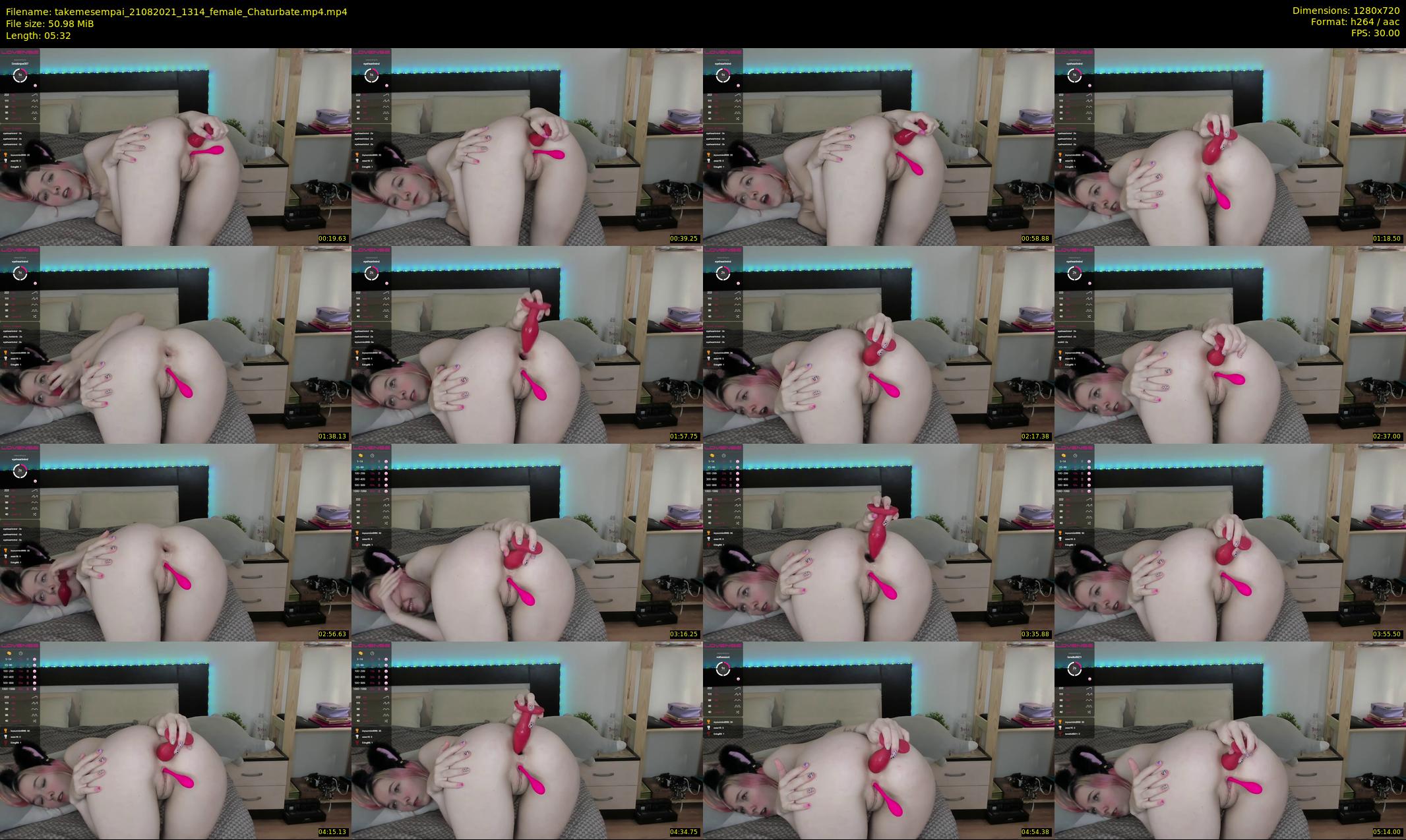 takemesempai — 6 minute Chaturbate Female stripcam recording, 720p, Aug 21, 2021