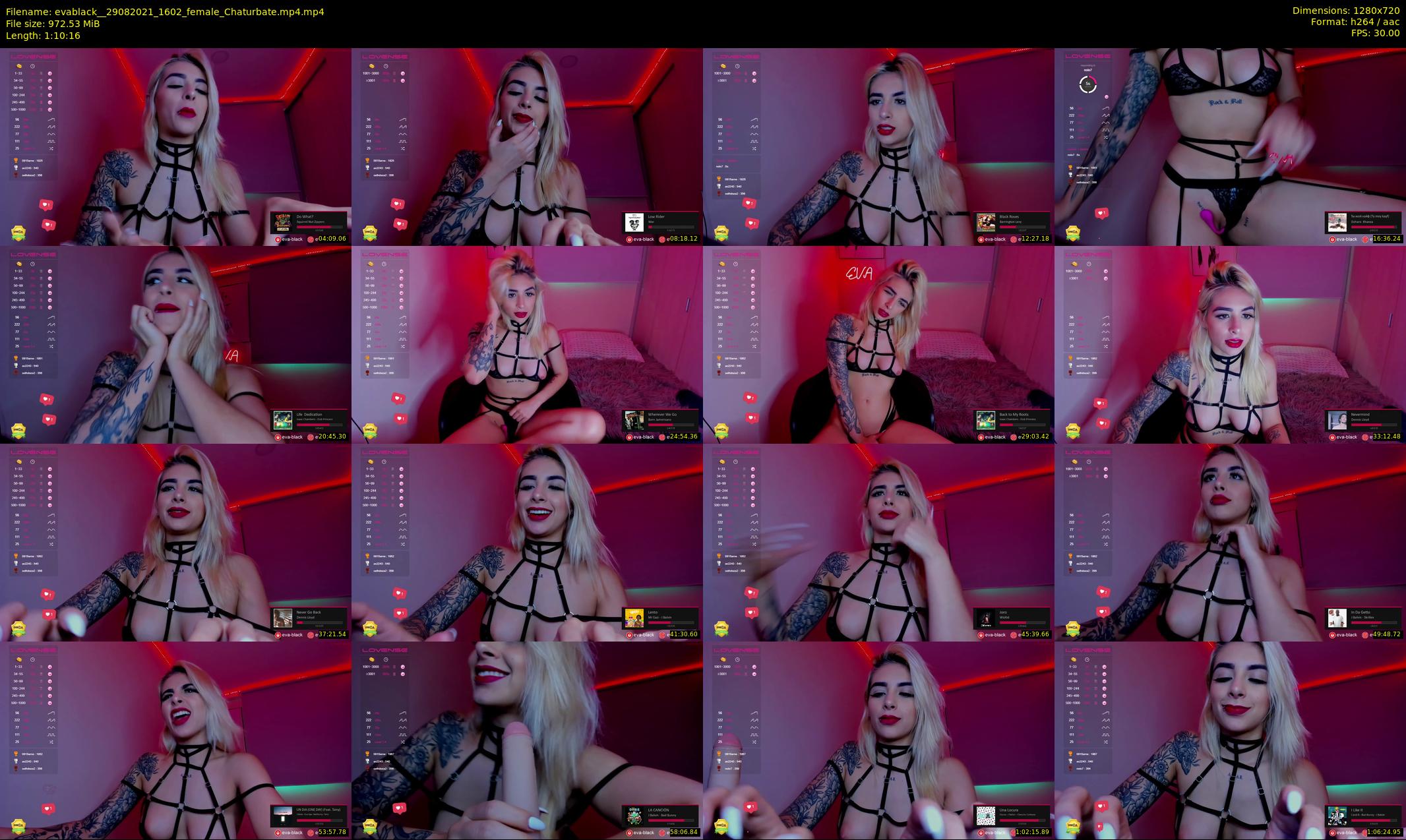 evablack_ — 71 minute Chaturbate Female stripcam recording, 720p, Aug 29, 2021