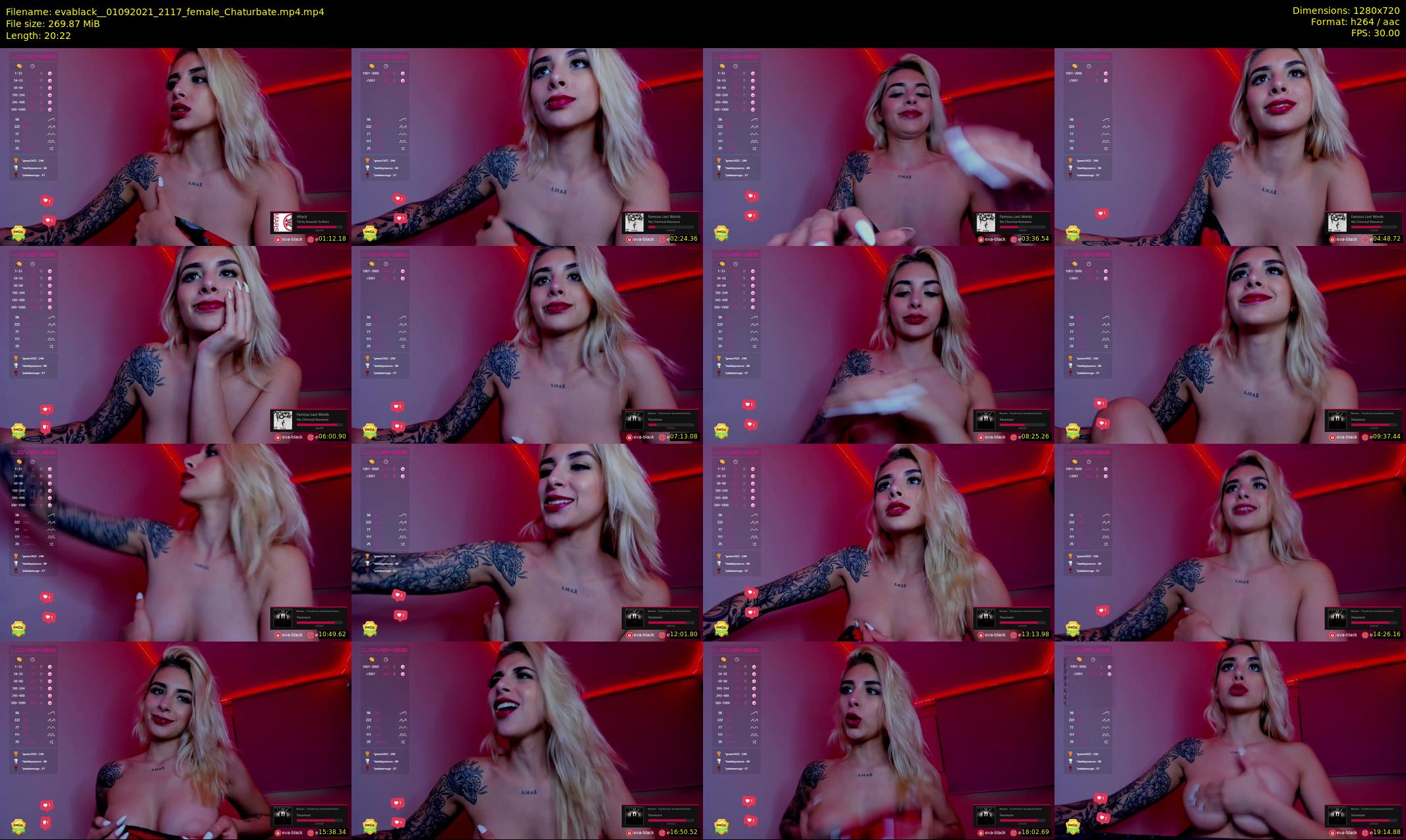 evablack_ — 21 minute Chaturbate Female stripcam recording, 720p, Sep 1, 2021