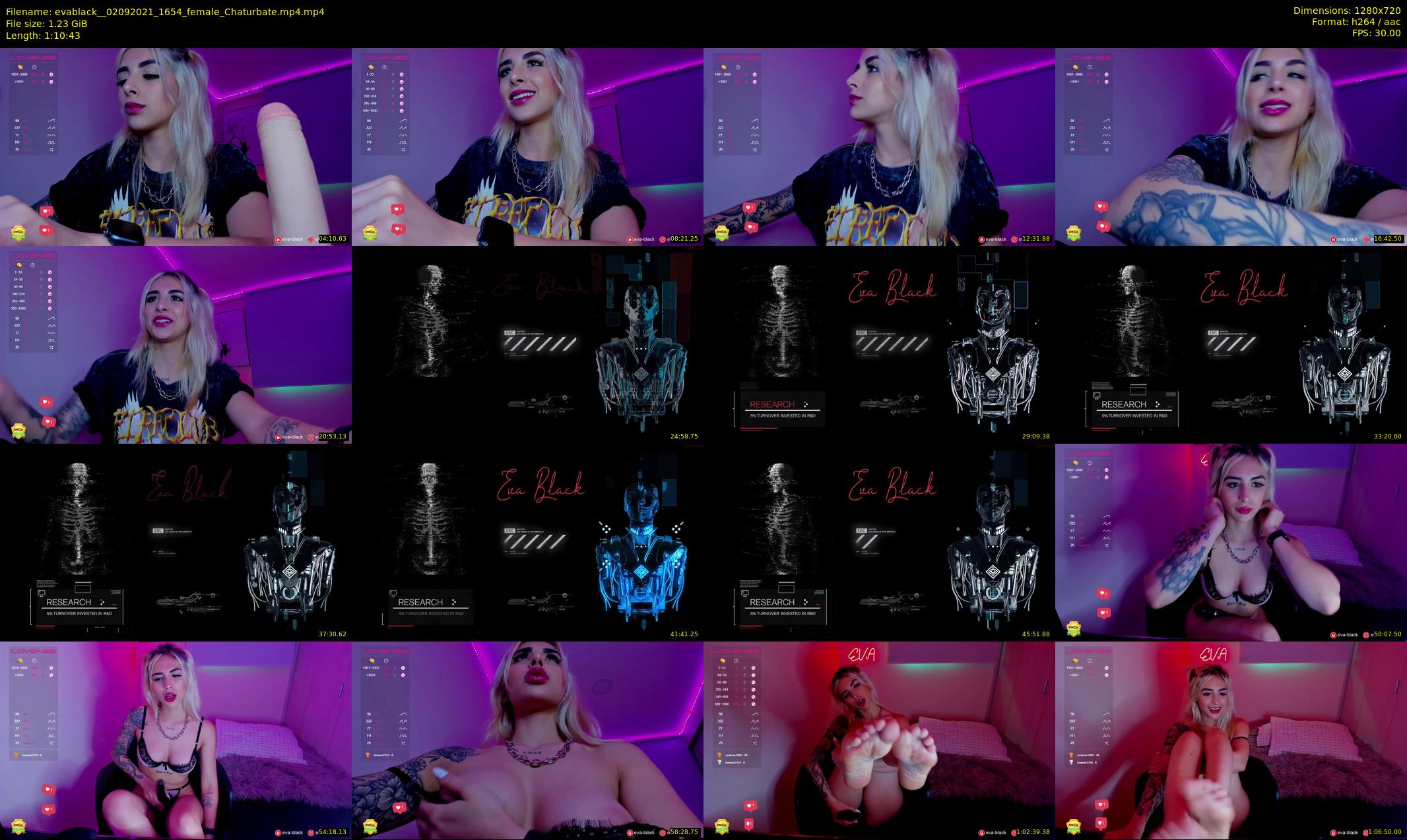 evablack_ — 71 minute Chaturbate Female stripcam recording, 720p, Sep 2, 2021