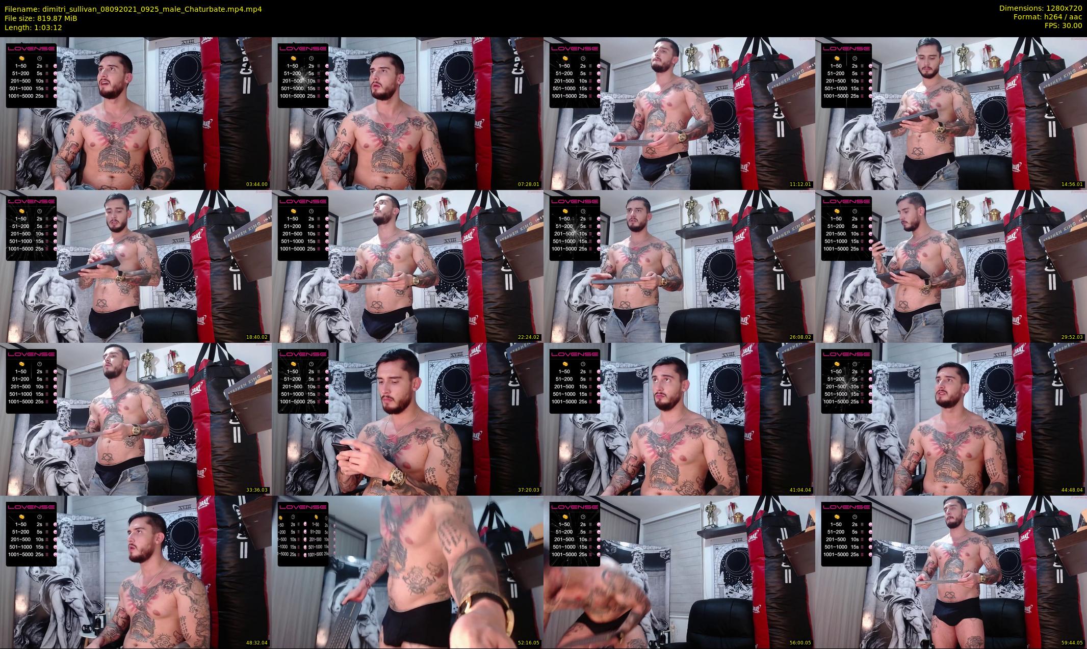 dimitri_sullivan — 64 minute Chaturbate Male stripcam recording, 720p, Sep 8, 2021