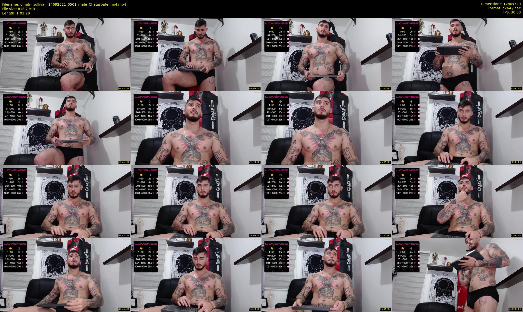 dimitri_sullivan — 64 minute Chaturbate Male stripcam recording, 720p, Sep 14, 2021