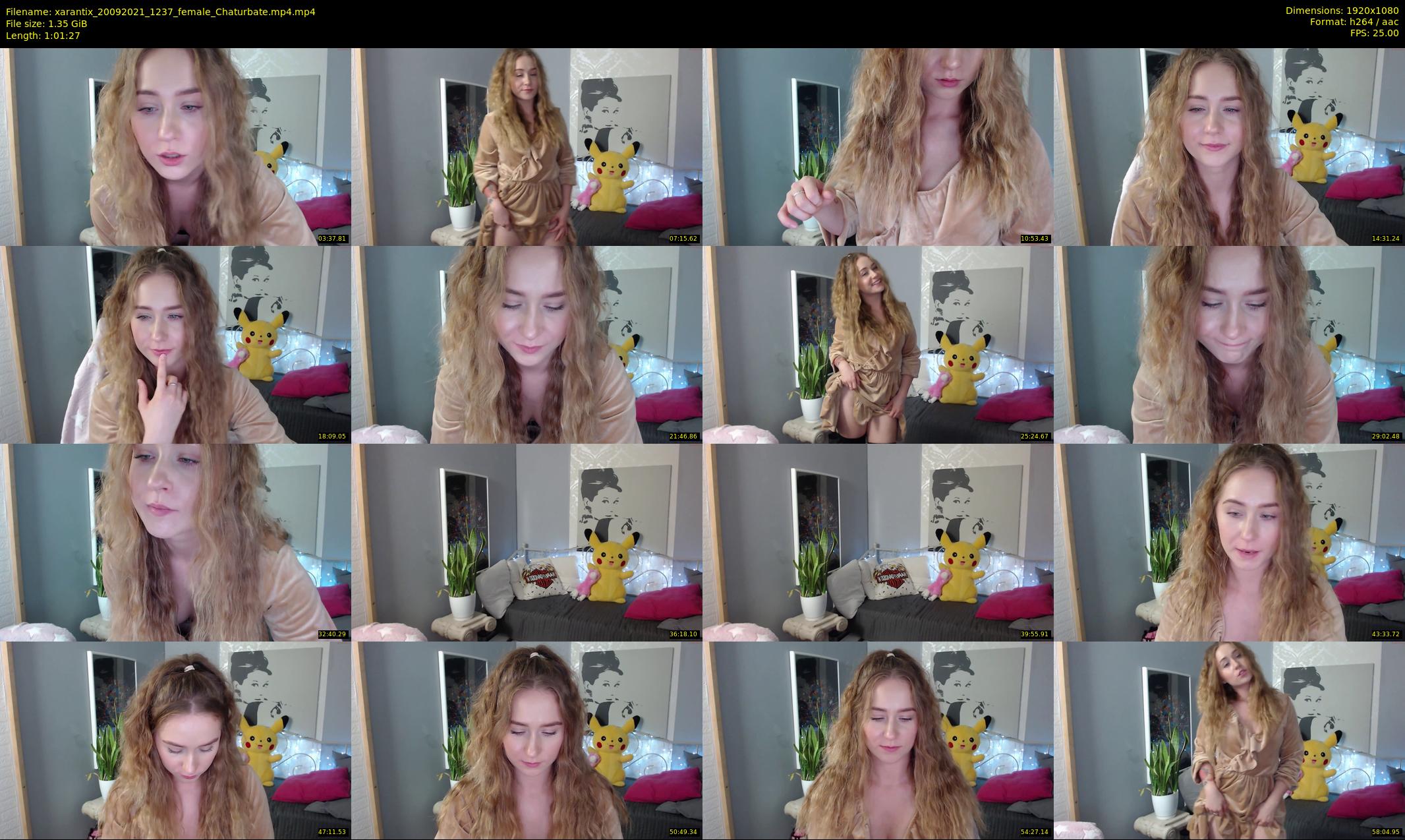 xarantix — 62 minute Chaturbate Female stripcam recording, 1080p, Sep 20, 2021