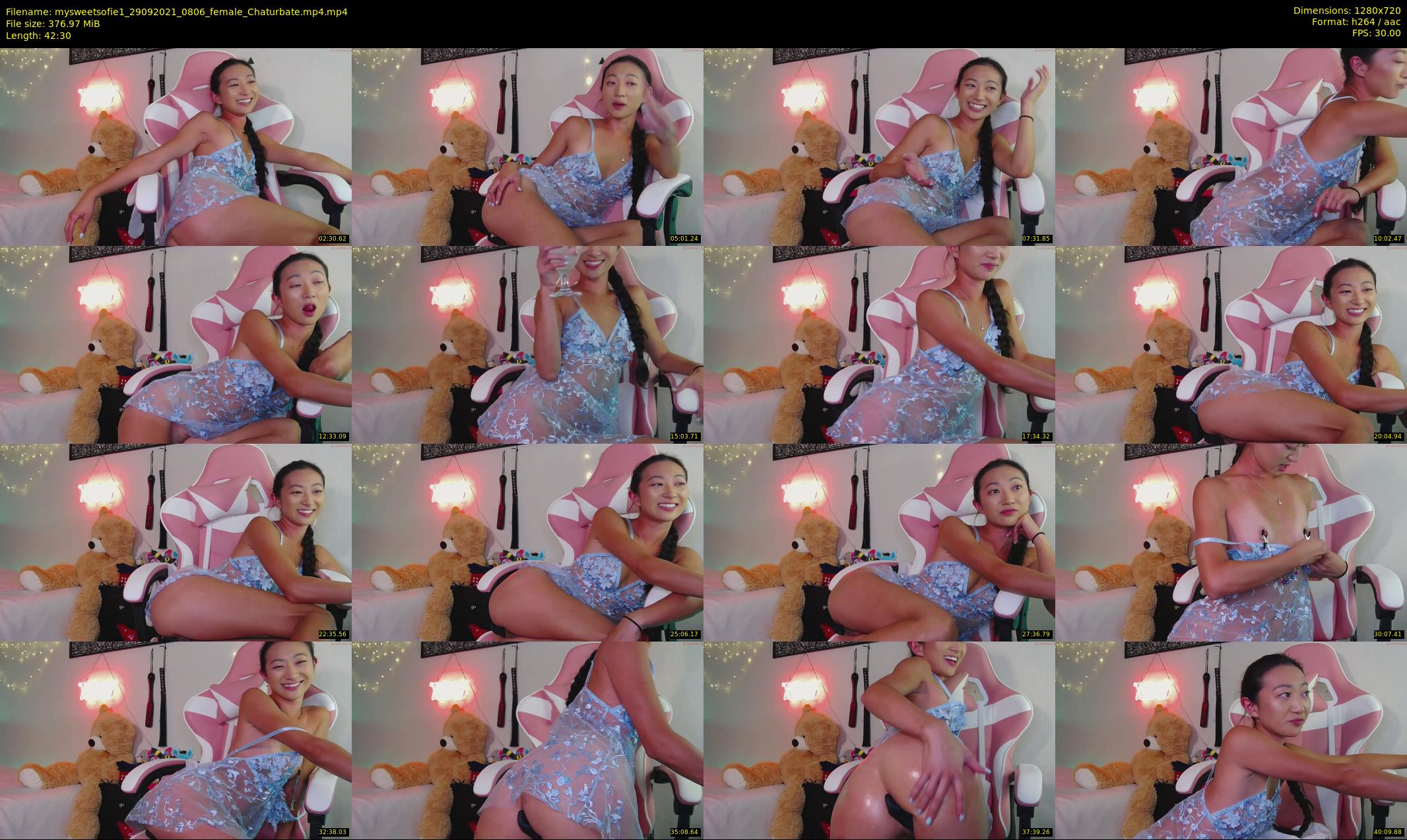mysweetsofie1 — 43 minute Chaturbate Female stripcam recording, 720p, Sep 29, 2021