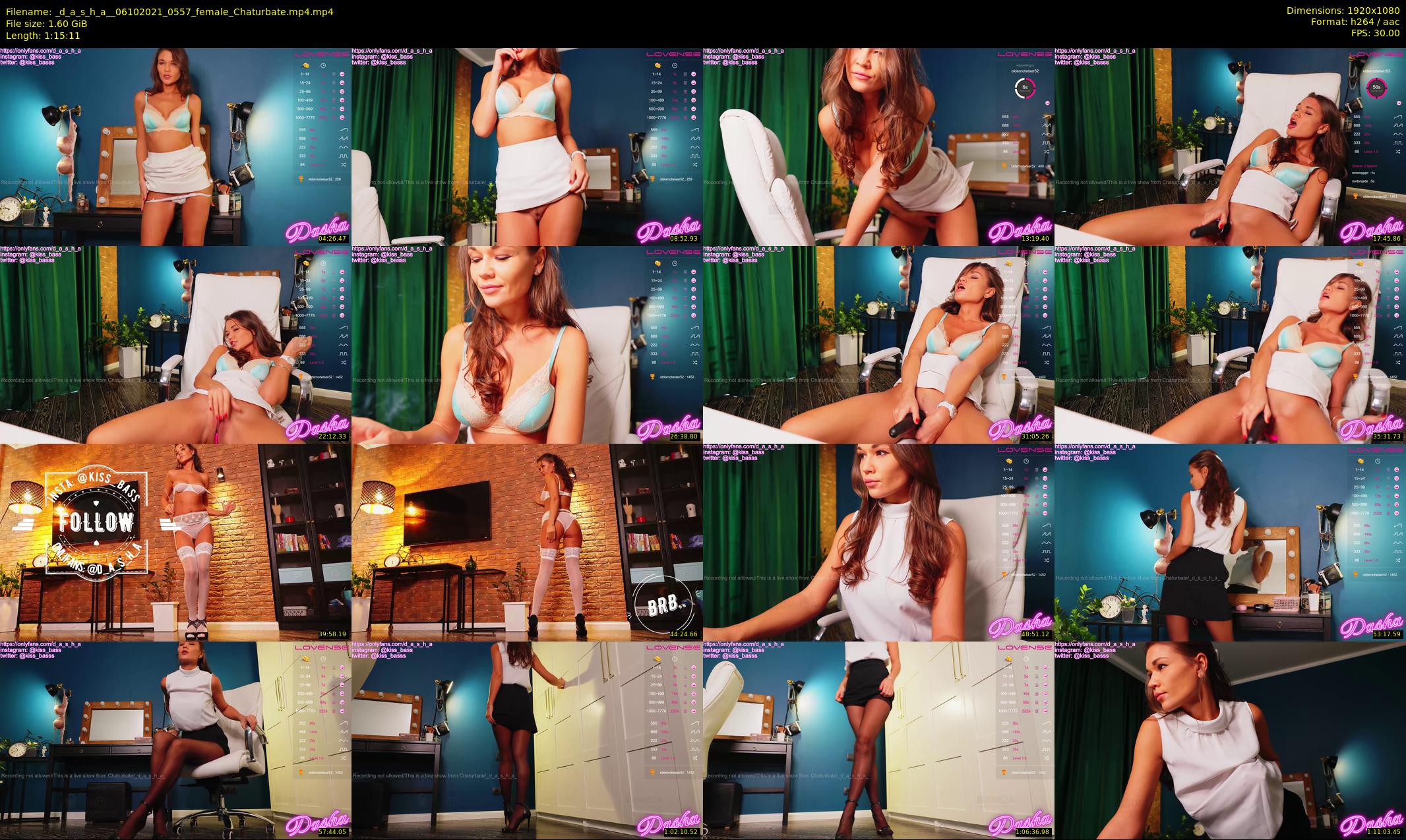 _d_a_s_h_a_ — 76 minute Chaturbate Female stripcam recording, 1080p, Oct 6, 2021