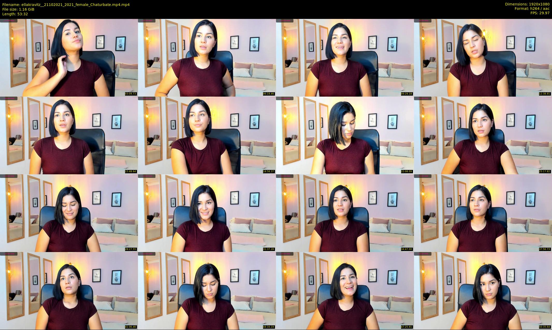 ellakravitz_ — 54 minute Chaturbate Female stripcam recording, 1080p, Oct 21, 2021