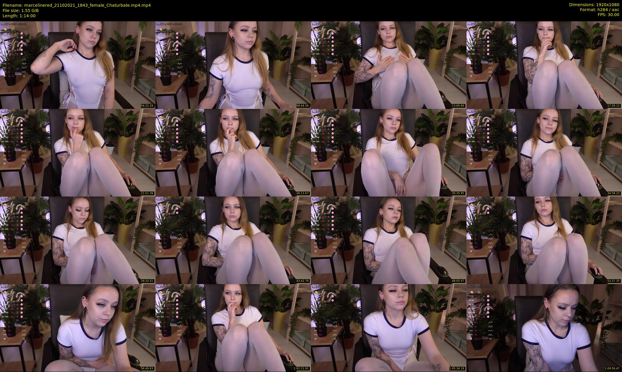 marcelinered — 74 minute Chaturbate Female stripcam recording, 1080p, Oct 21, 2021